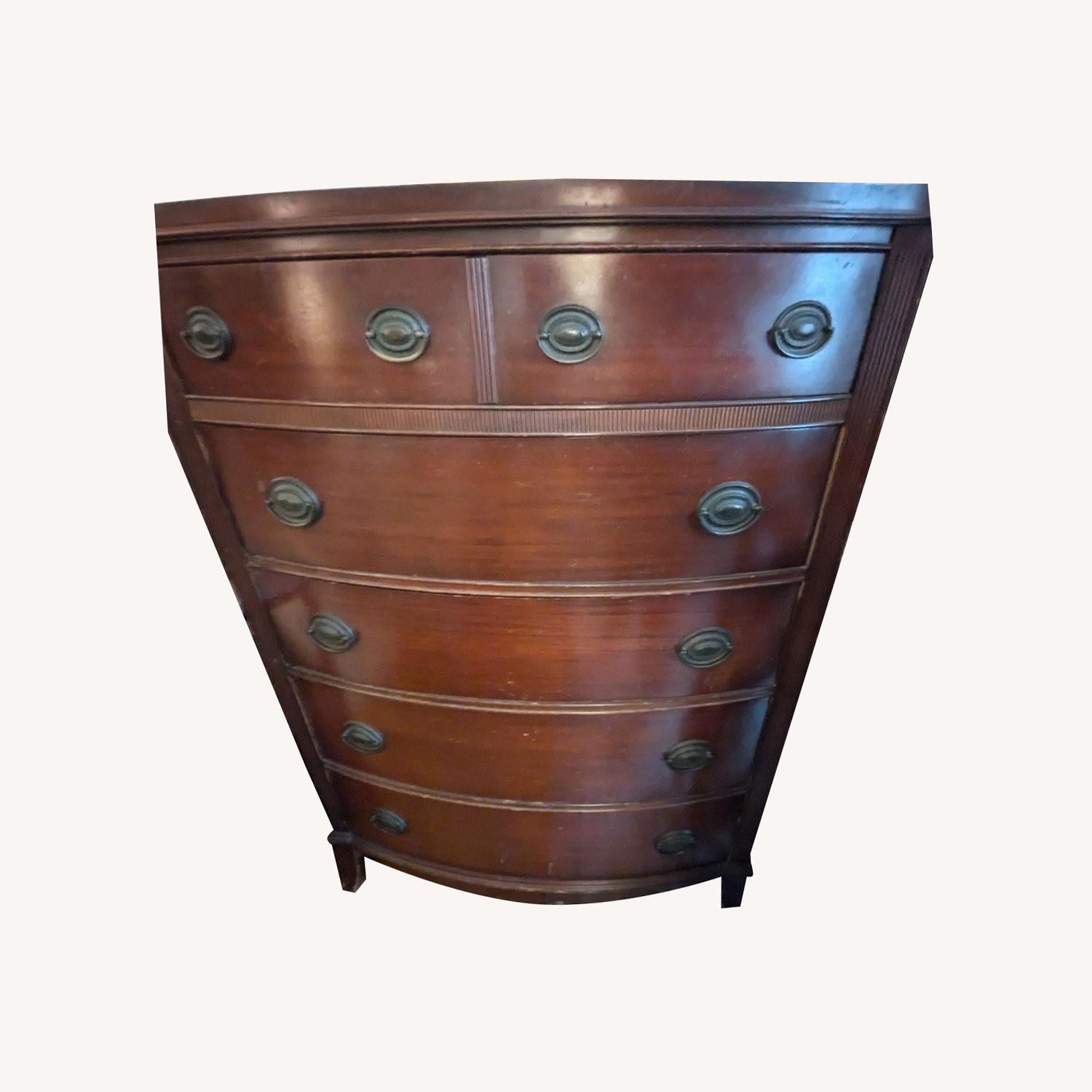 Lane True Vintage Solid Wood Tall Dresser & Mirror - image-0