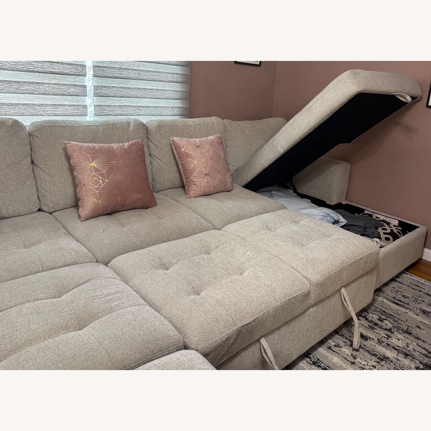 Ashley L Sleeper Couch Sectional  - image-2