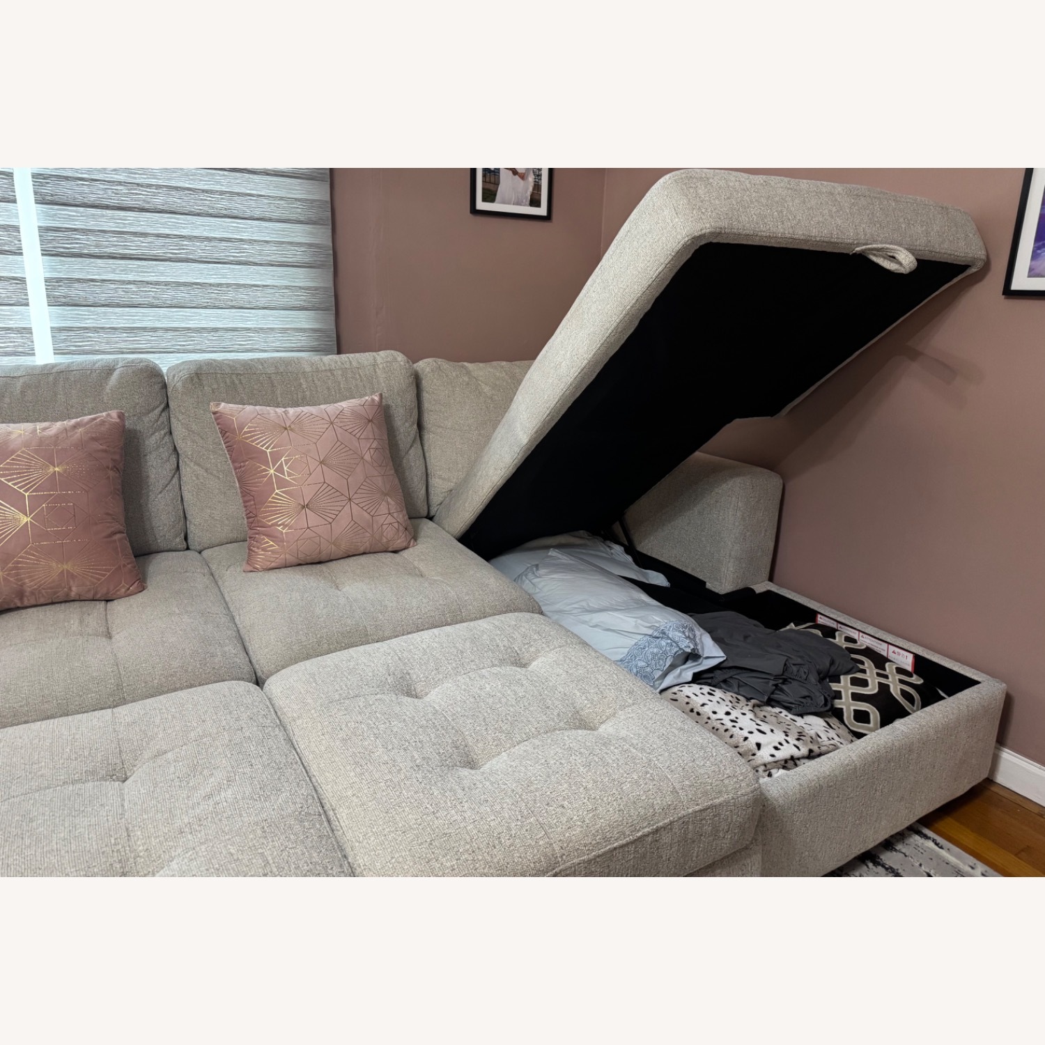 Ashley L Sleeper Couch Sectional  - image-3