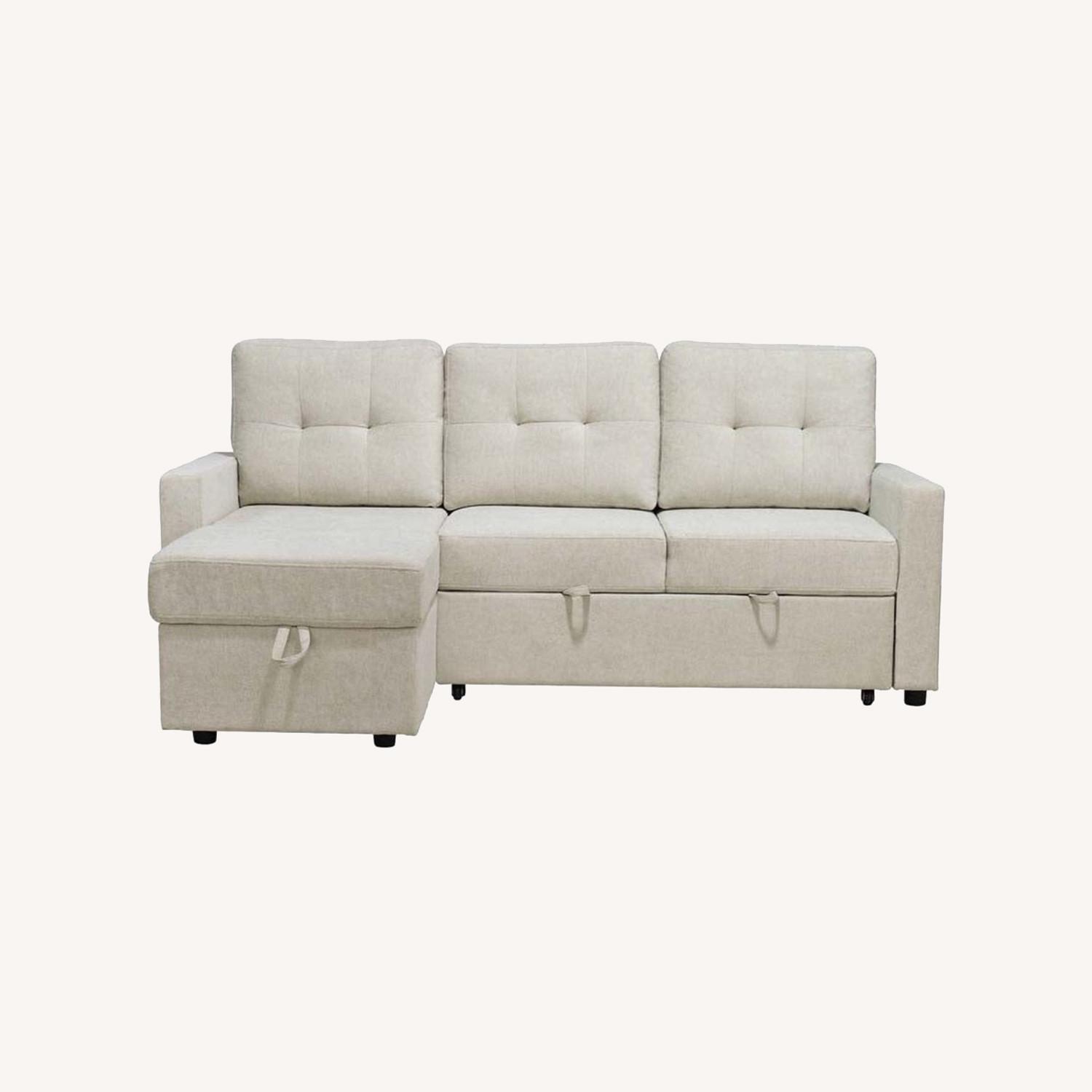 Abbyson Kylie Storage Sofa Bed Sectional - image-0