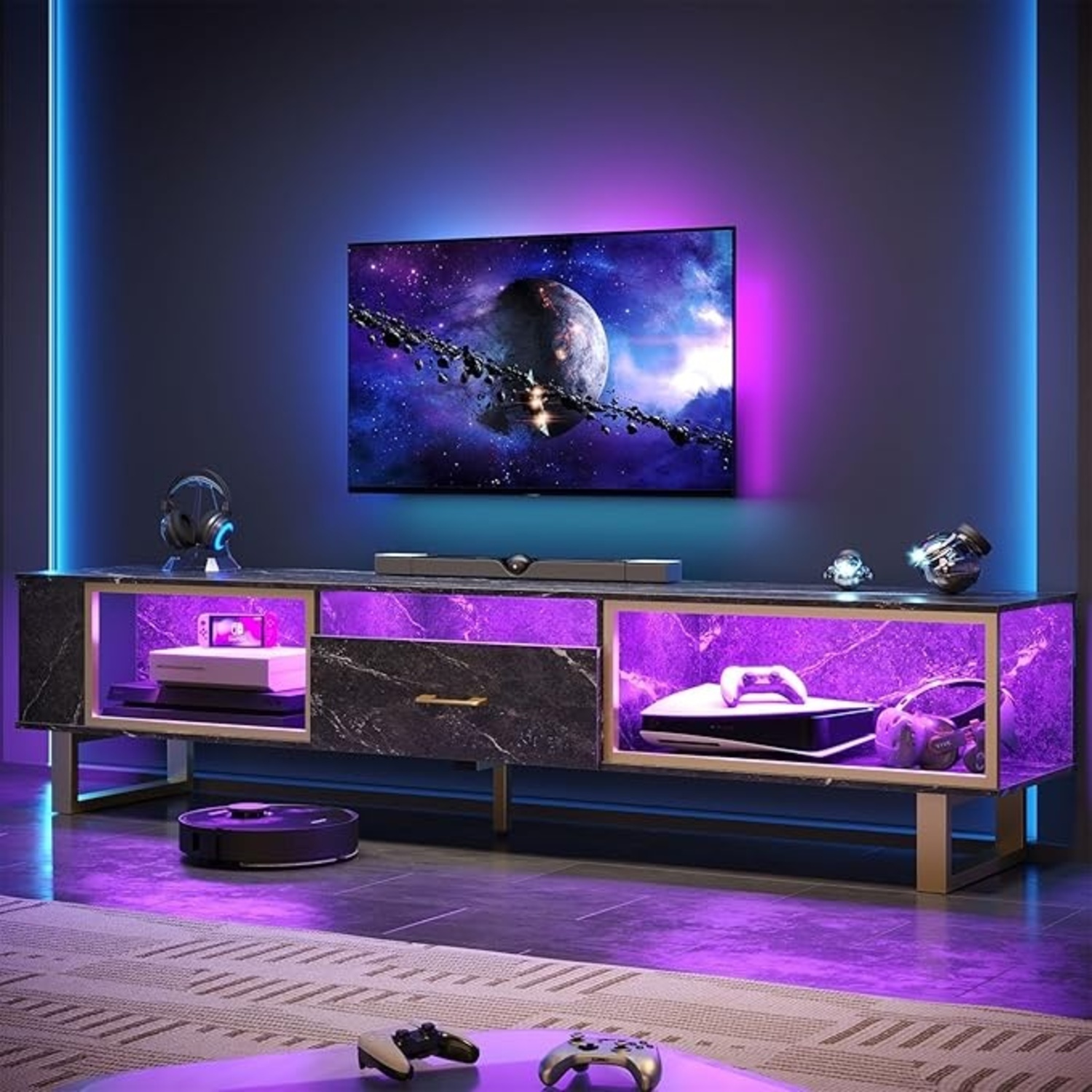 Bestier 80 Inch TV Stand  - image-4
