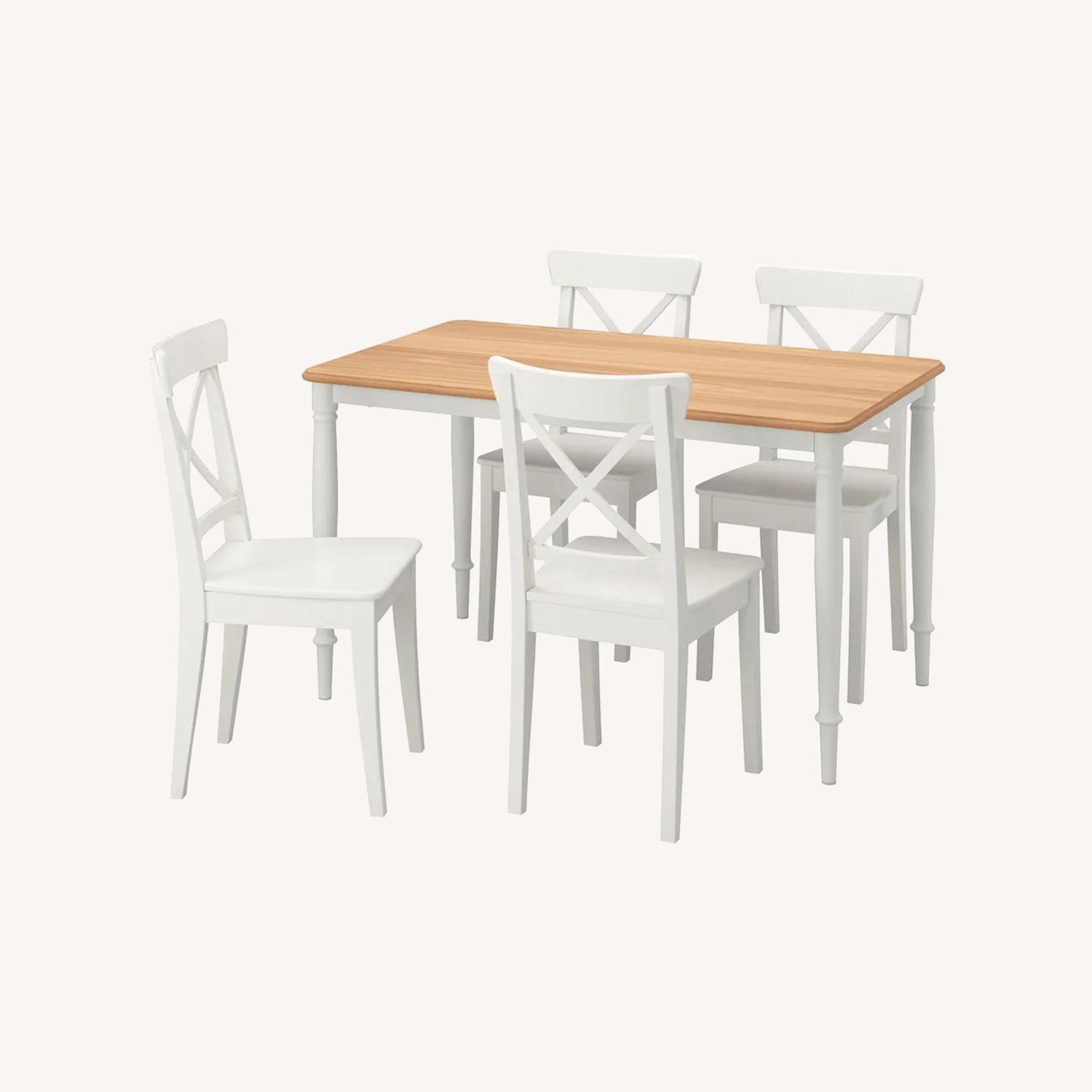 IKEA DANDERYD / INGOLF Dining Table and 4 Chairs - image-0