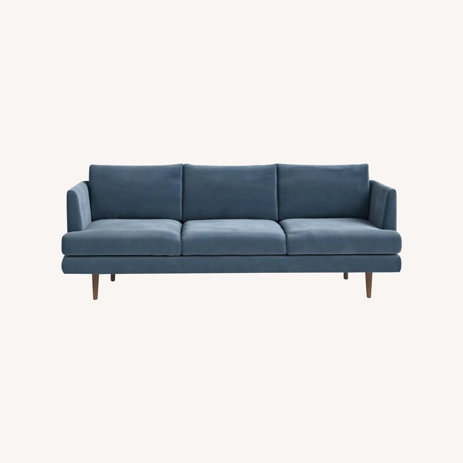 AllModern Miller Blue Velvet - image-0