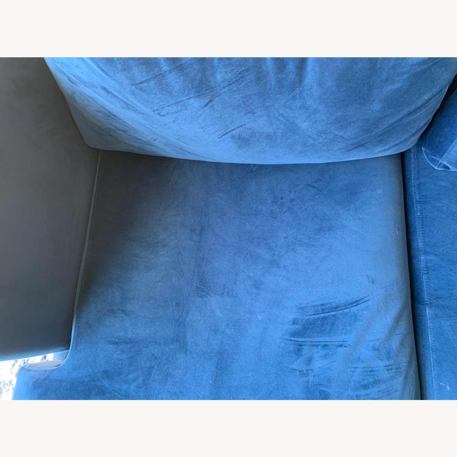 AllModern Miller Blue Velvet - image-3