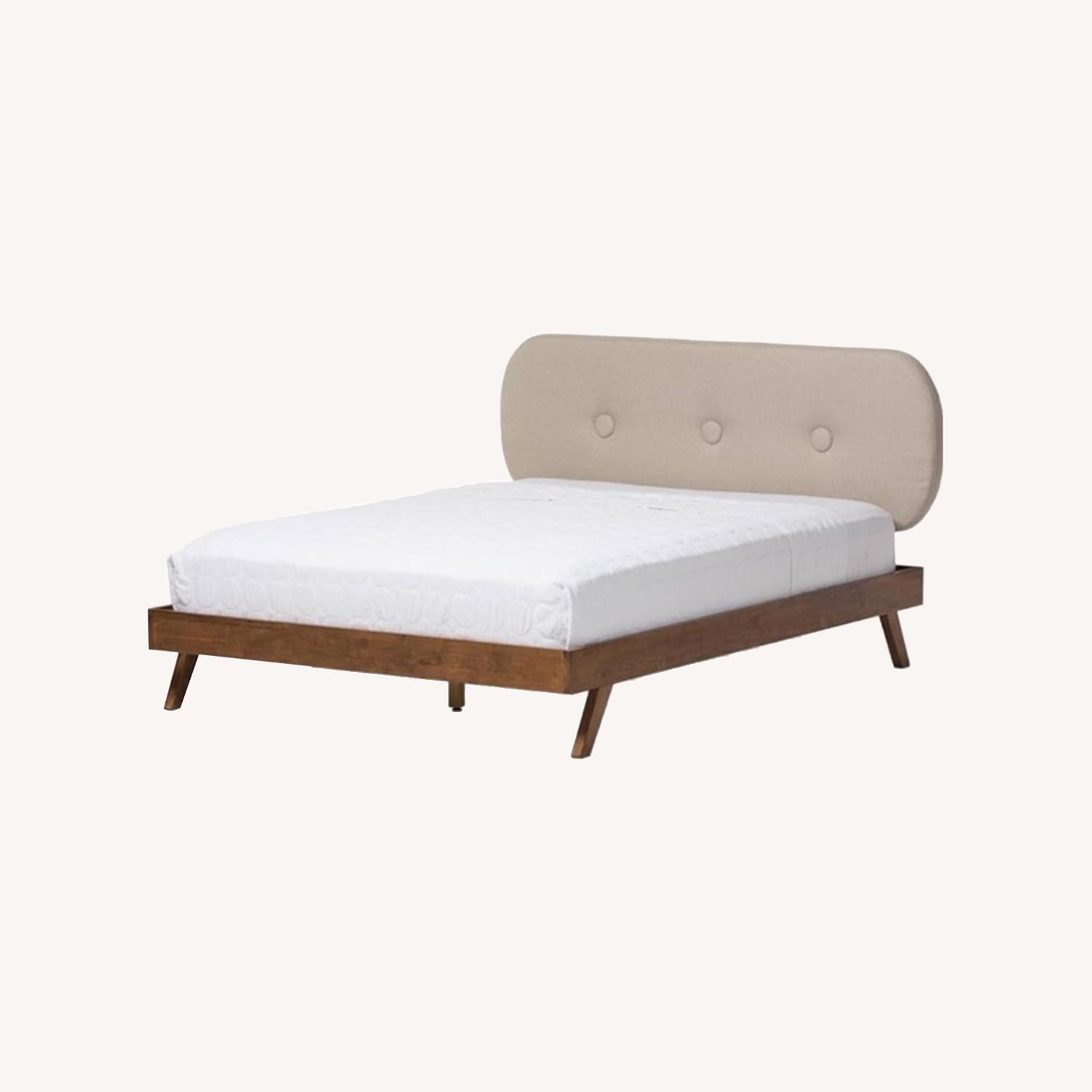 Mid-Century Modern Bed Frame - image-0