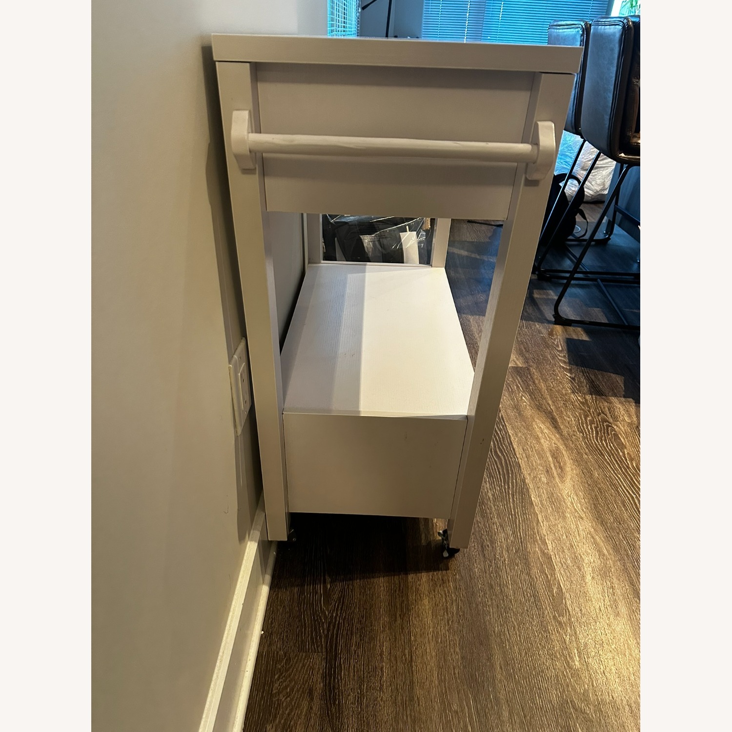 Furniture of America White Kitchen Cart - image-2