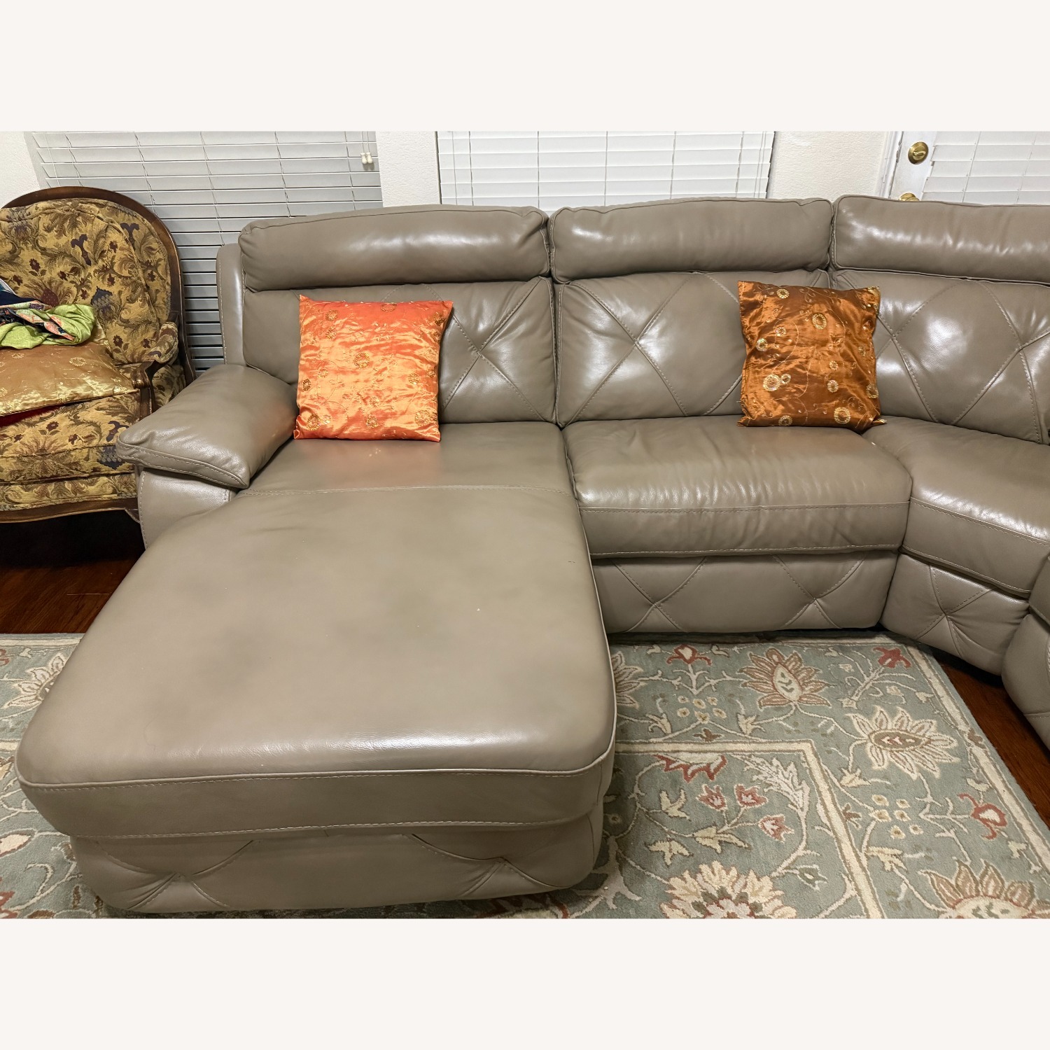 Rooms To Go Leather Sofa - image-3