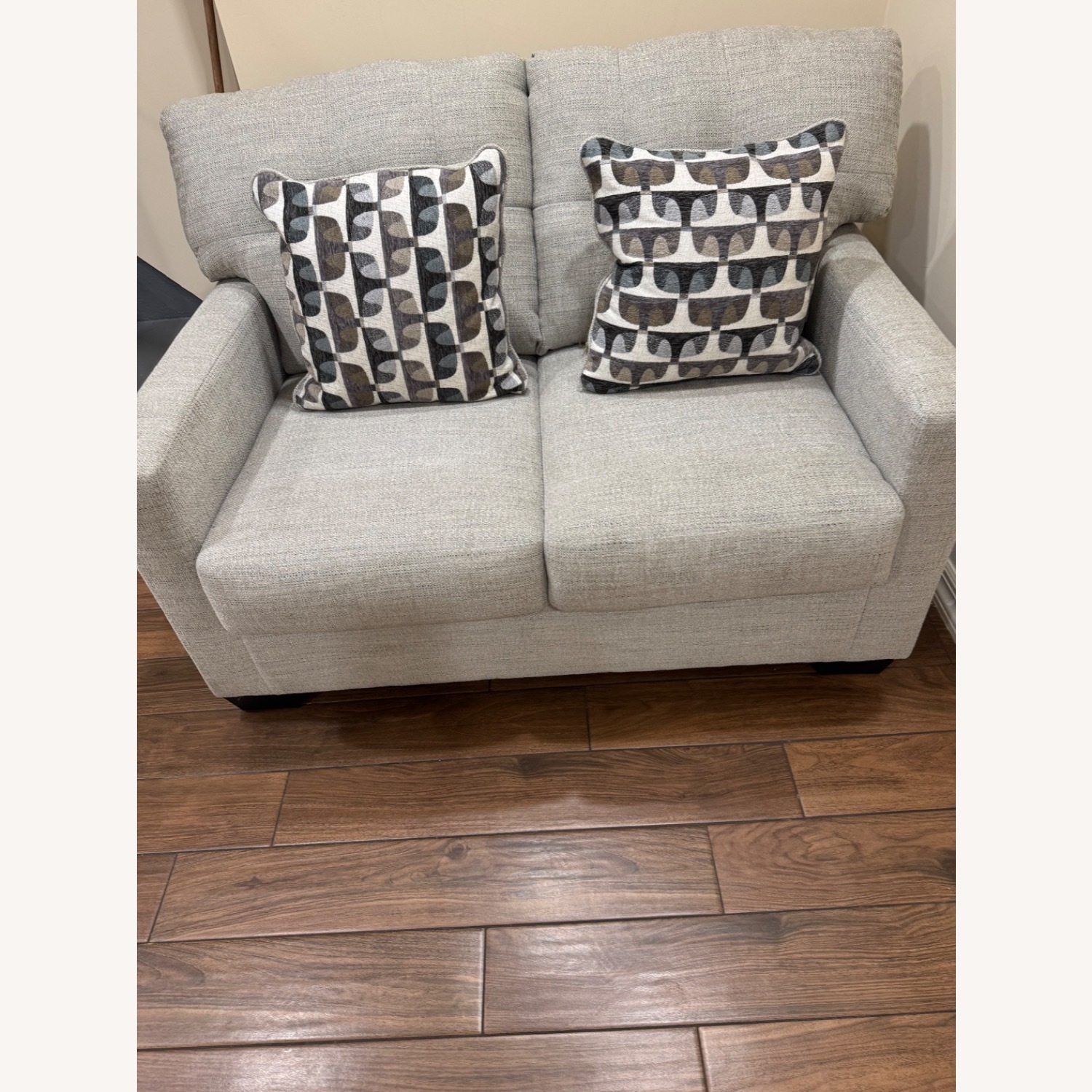 Ashley Sand Loveseat - image-1