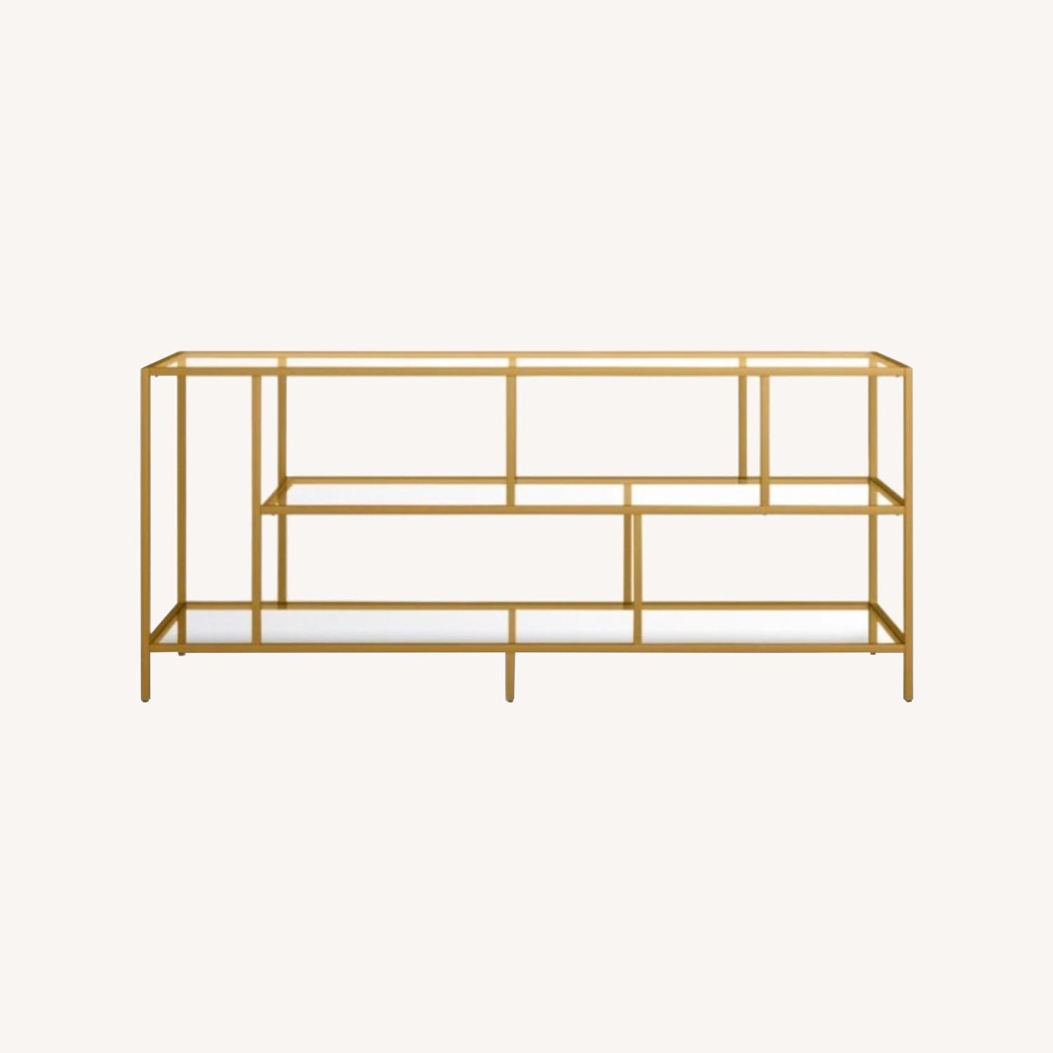 AllModern Wylan Brass TV Stand - image-0