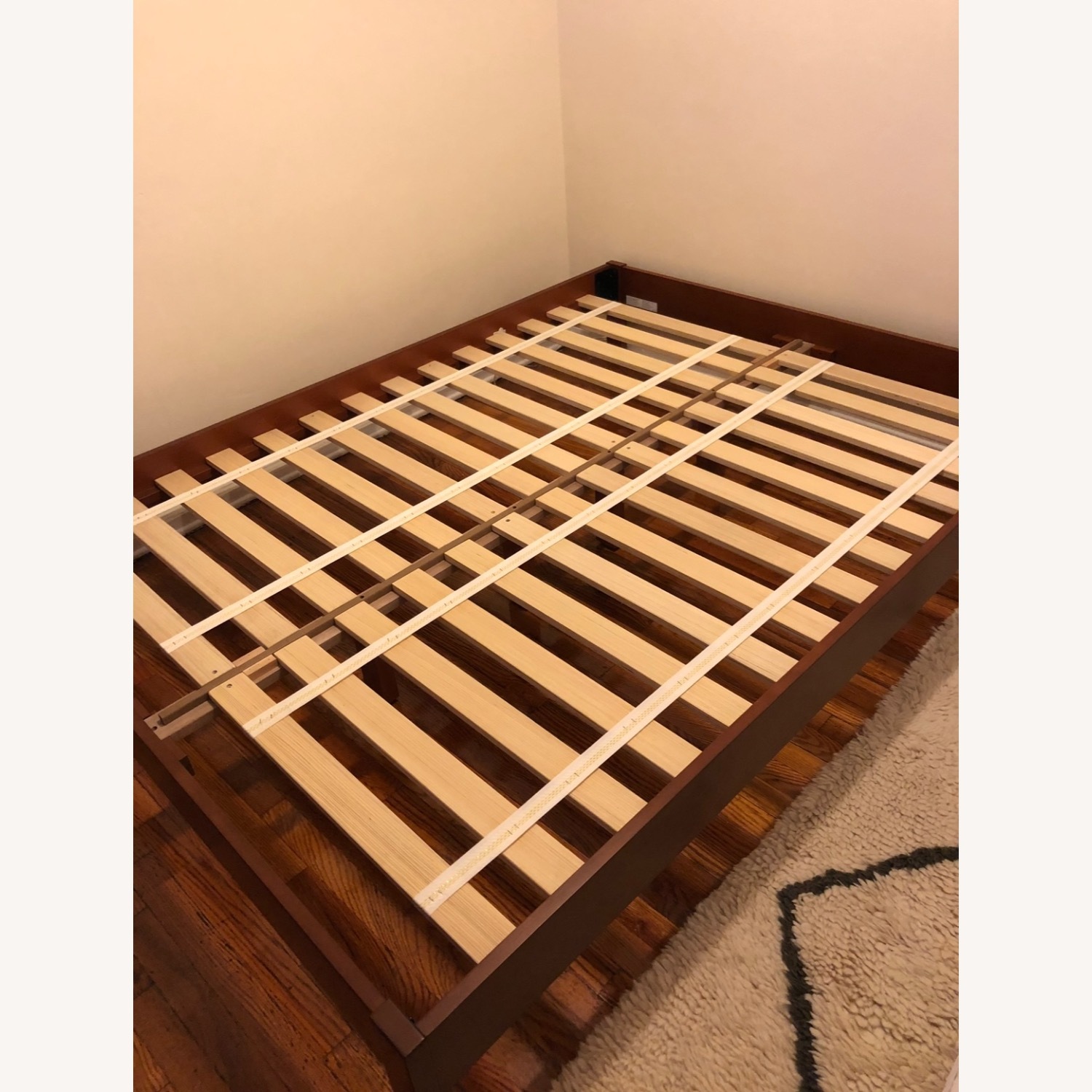 West Elm Simple Bed Frame - Queen Acorn - image-1