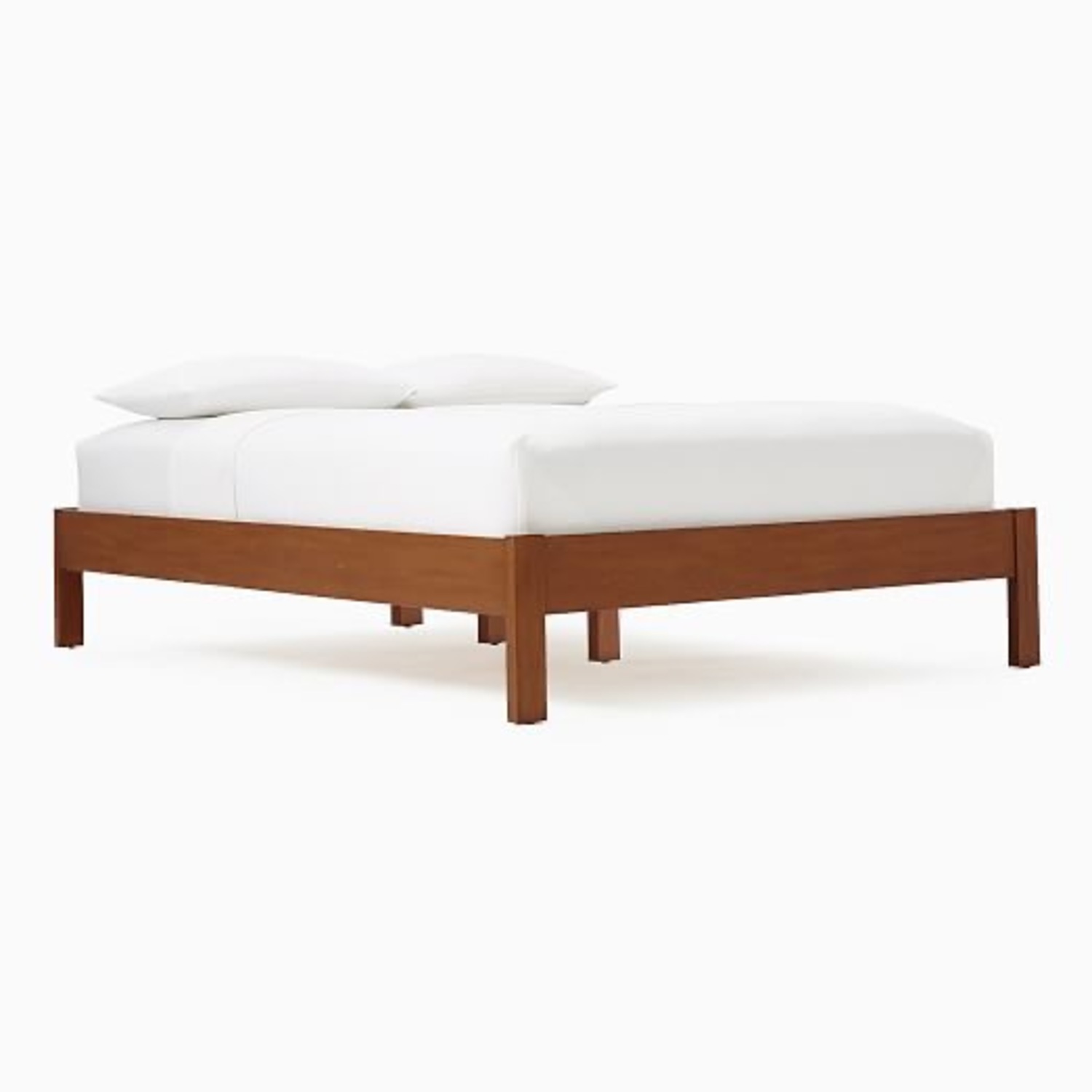 West Elm Simple Bed Frame - Queen Acorn - image-4