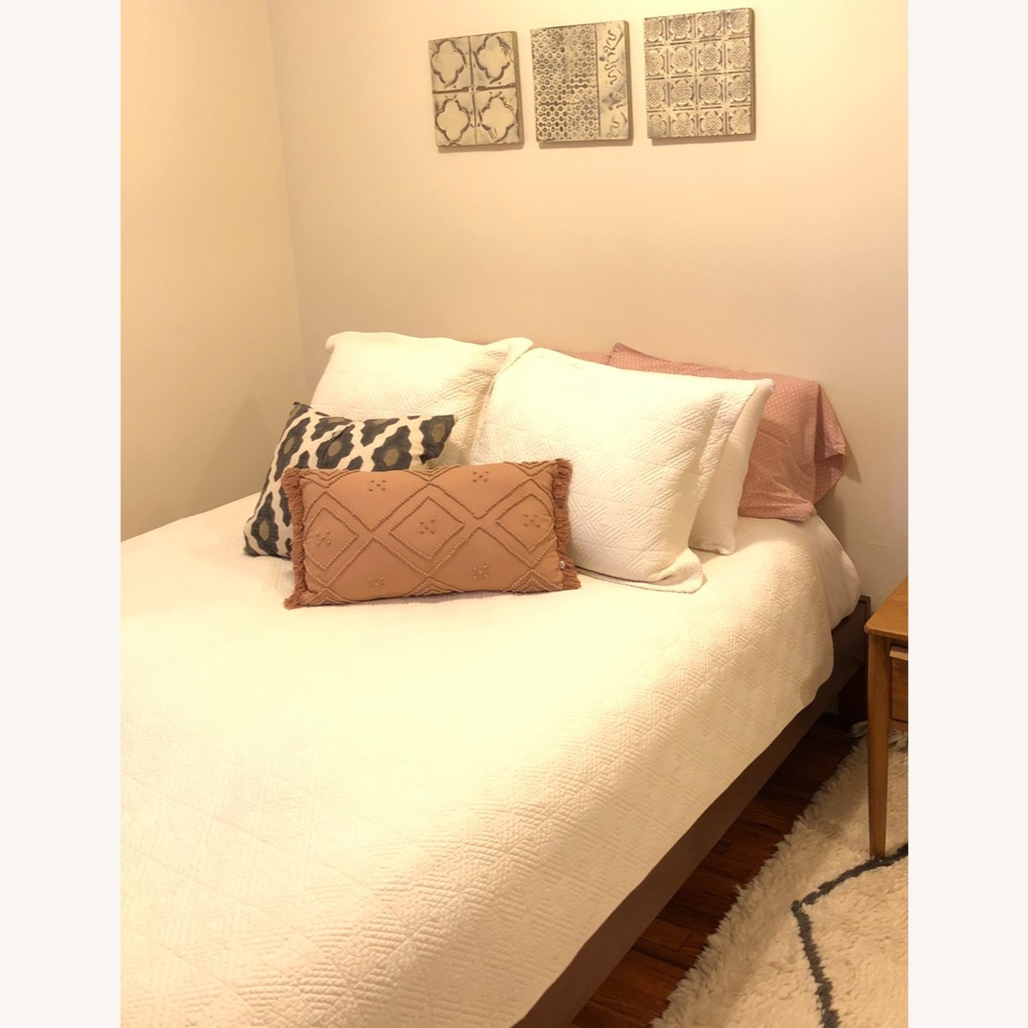 West Elm Simple Bed Frame - Queen Acorn - image-3