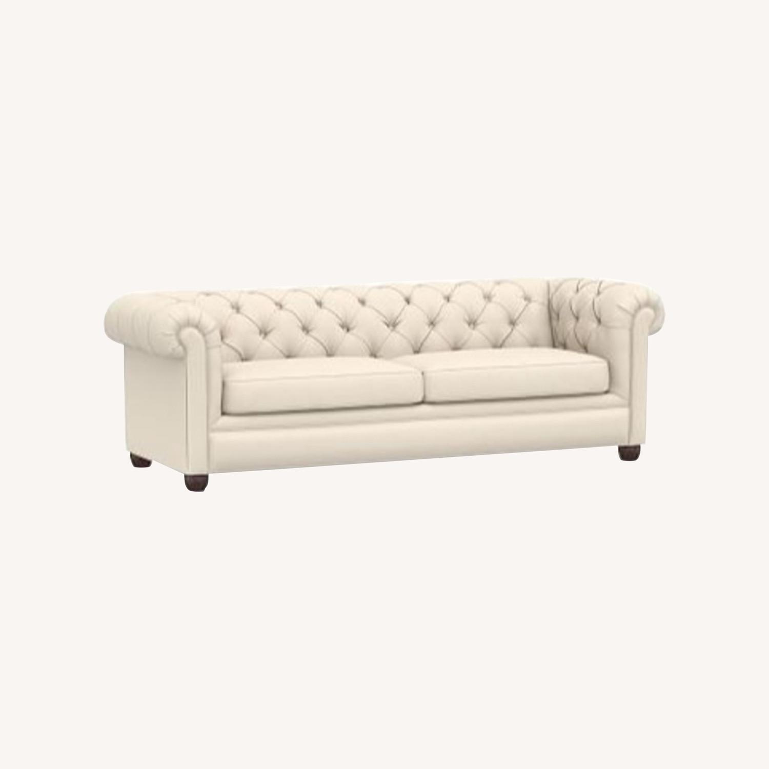 Pottery Barn Chesterfield Roll Arm Sofa - image-0