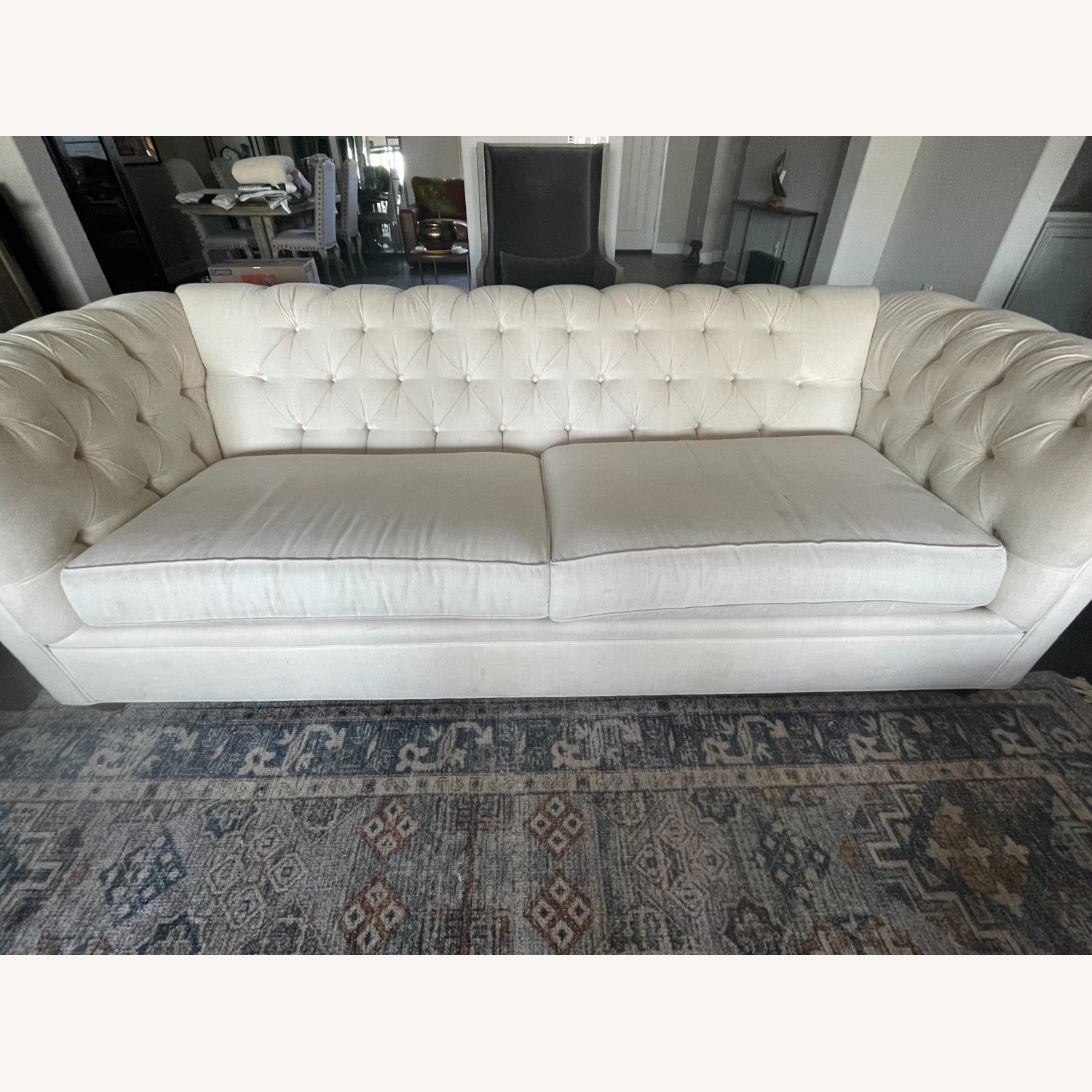 Pottery Barn Chesterfield Roll Arm Sofa - image-2
