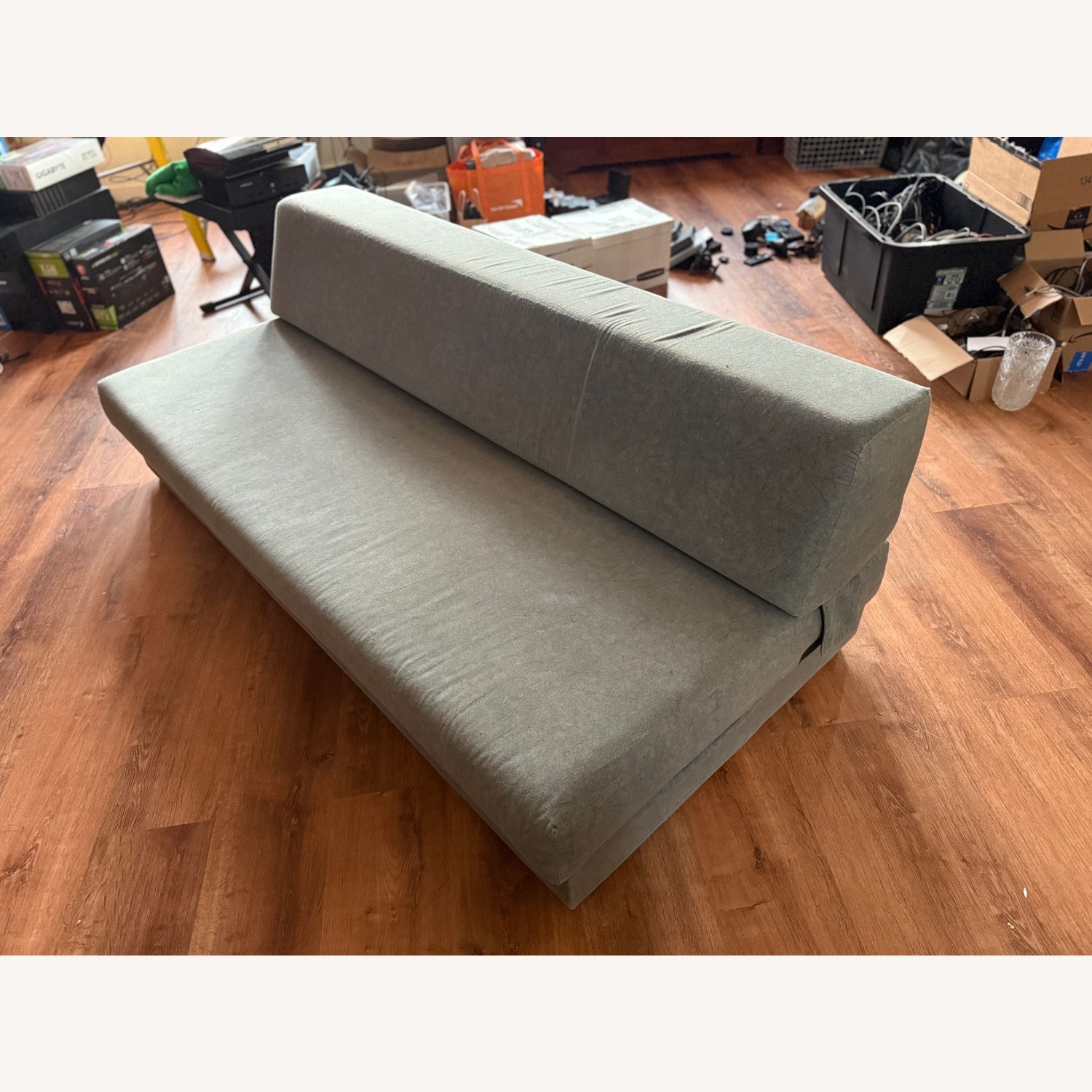 Convertible Sofa Bed – Folds Flat to Full Size - image-1