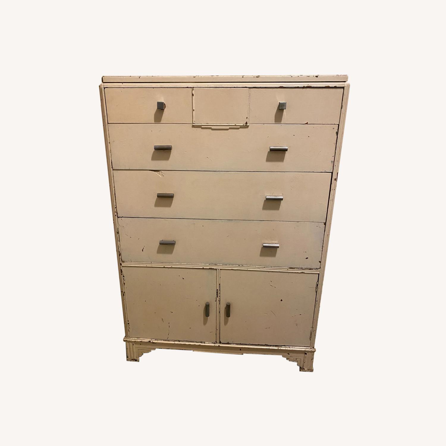50” Tall Farmhouse 5 Level Wood Dresser - image-0