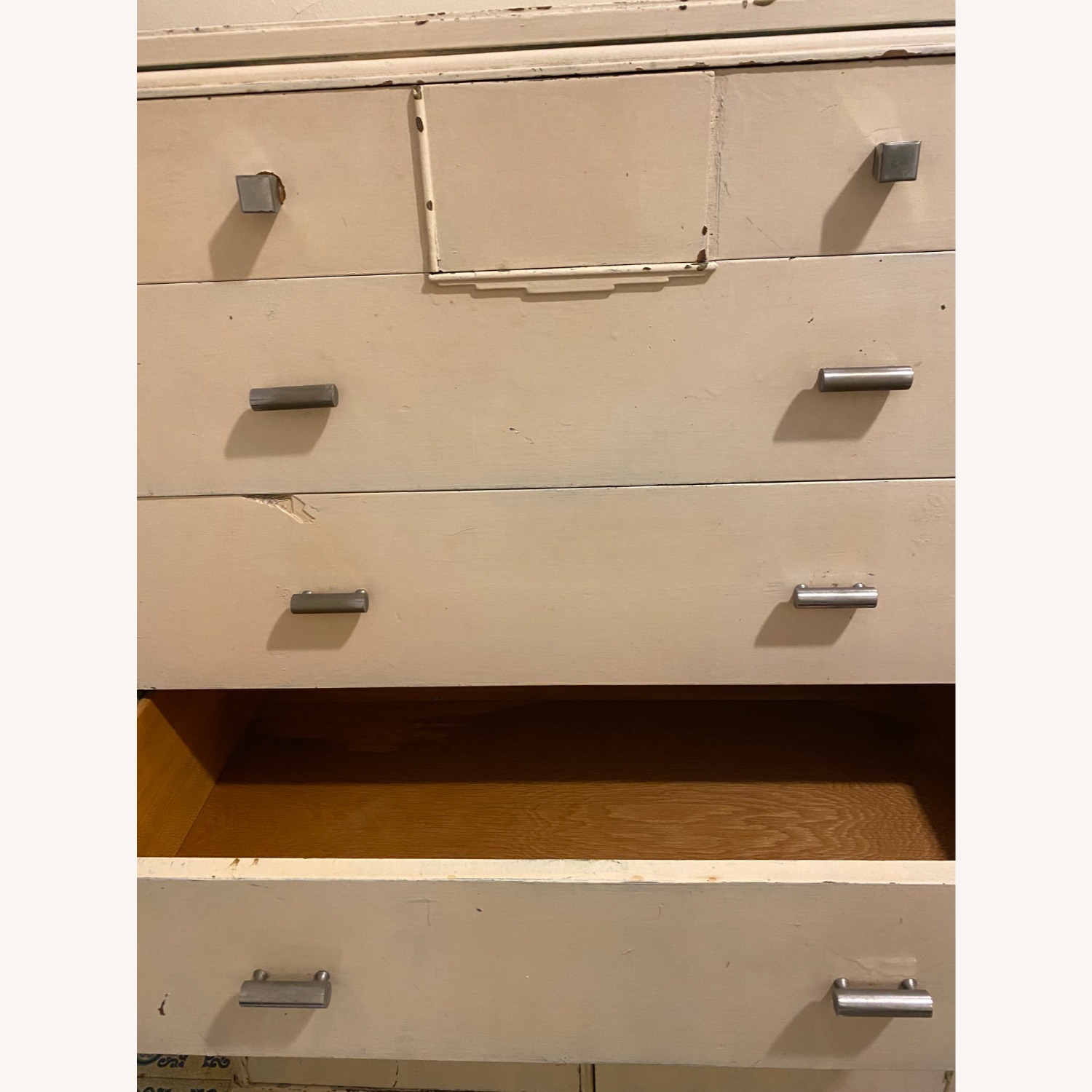 50” Tall Farmhouse 5 Level Wood Dresser - image-9