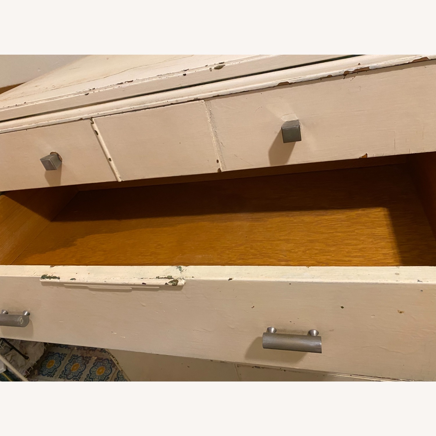 50” Tall Farmhouse 5 Level Wood Dresser - image-8