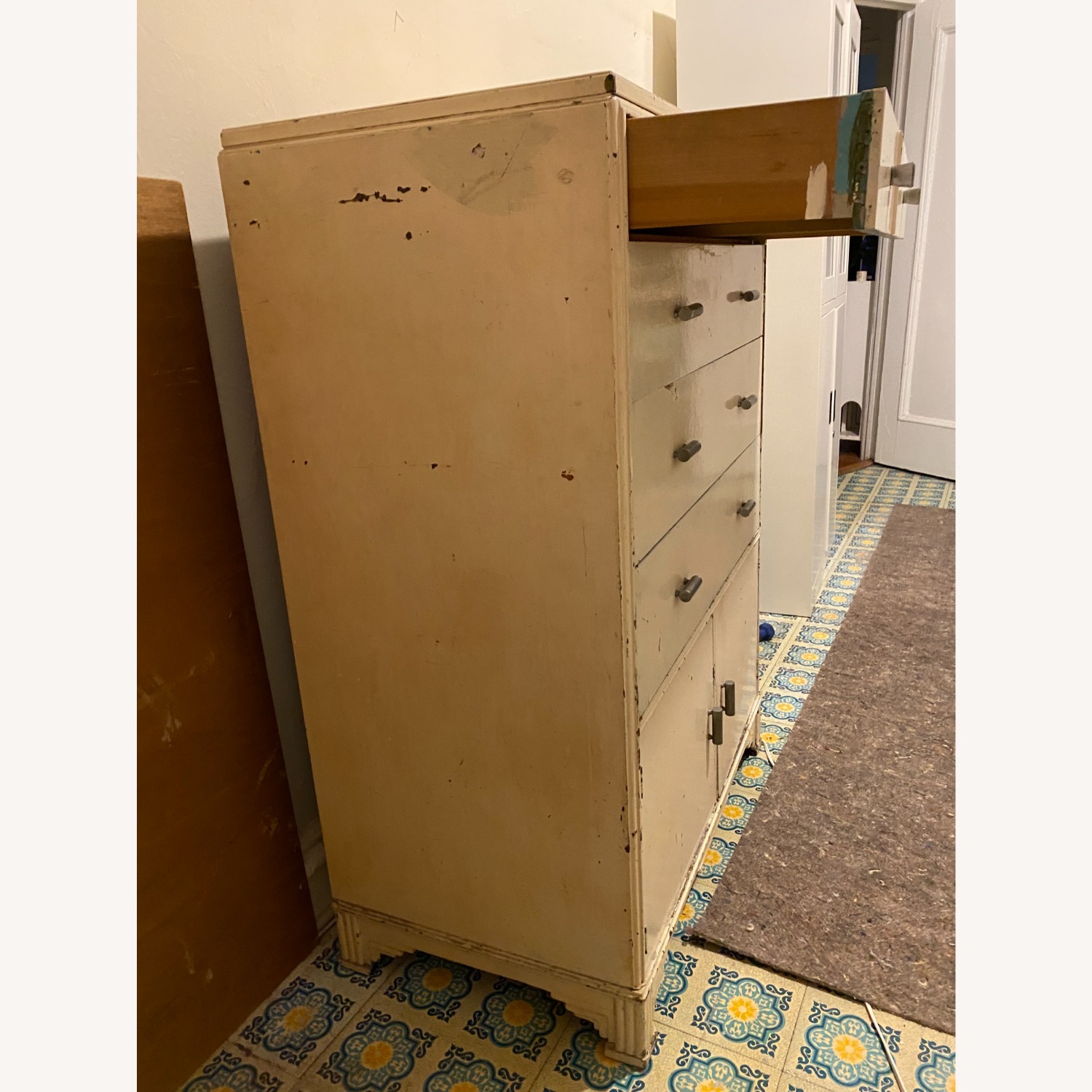 50” Tall Farmhouse 5 Level Wood Dresser - image-3