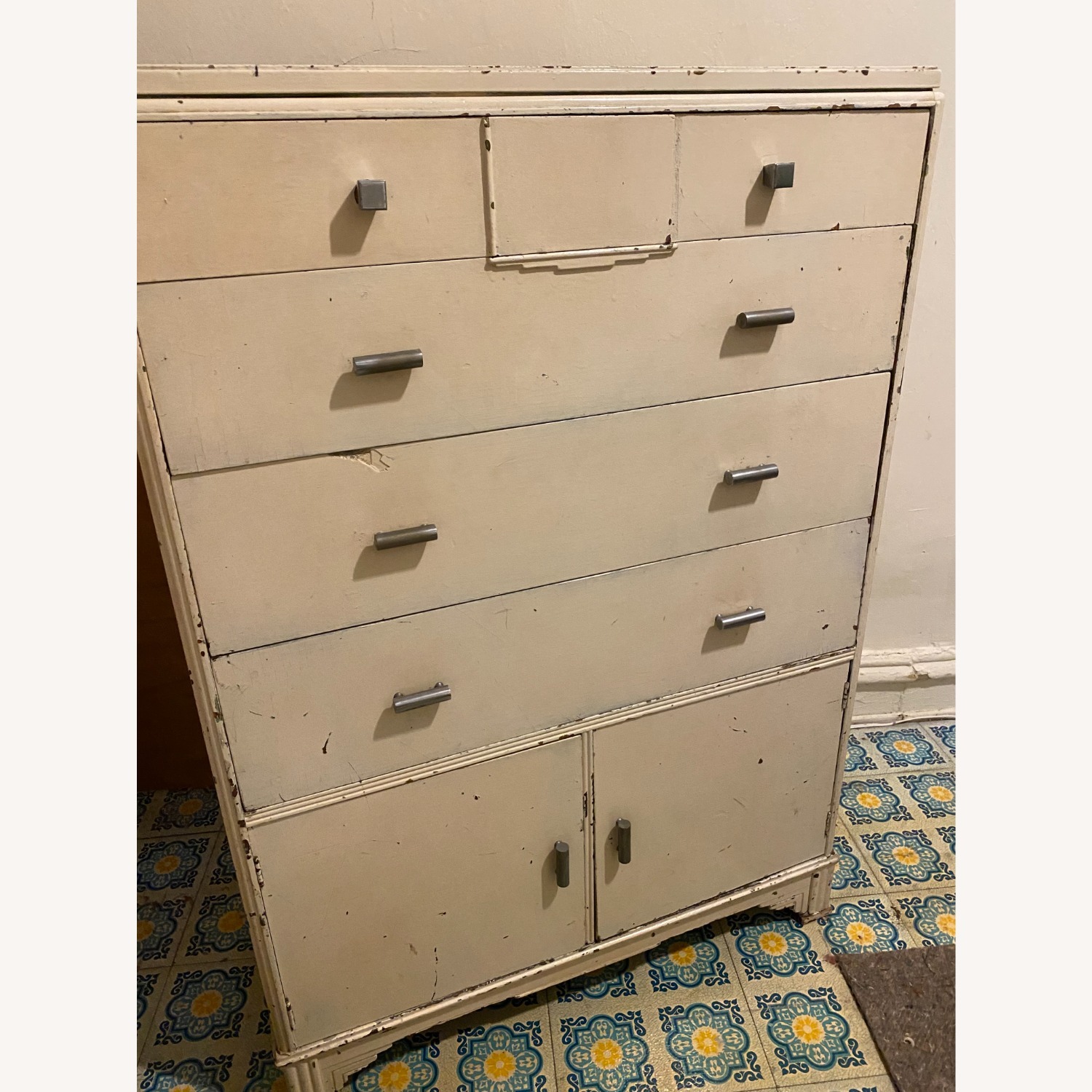 50” Tall Farmhouse 5 Level Wood Dresser - image-14