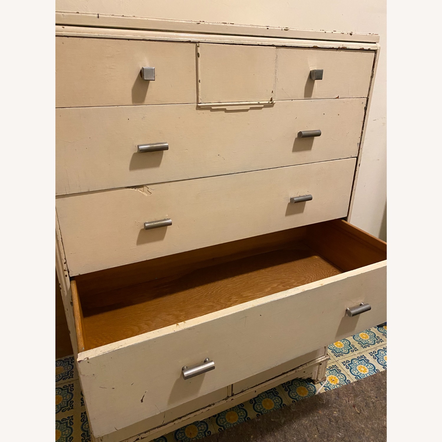 50” Tall Farmhouse 5 Level Wood Dresser - image-2