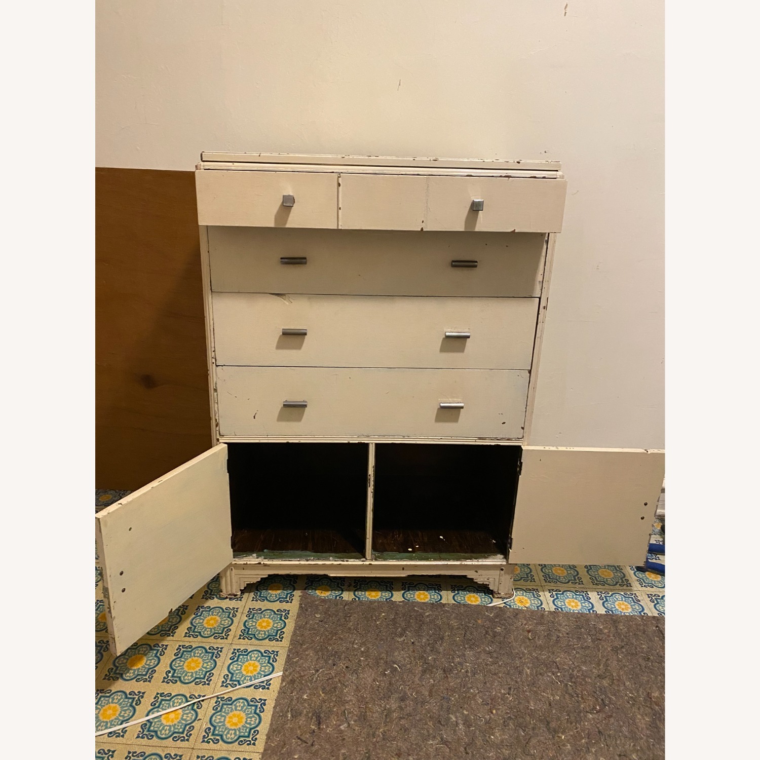 50” Tall Farmhouse 5 Level Wood Dresser - image-5