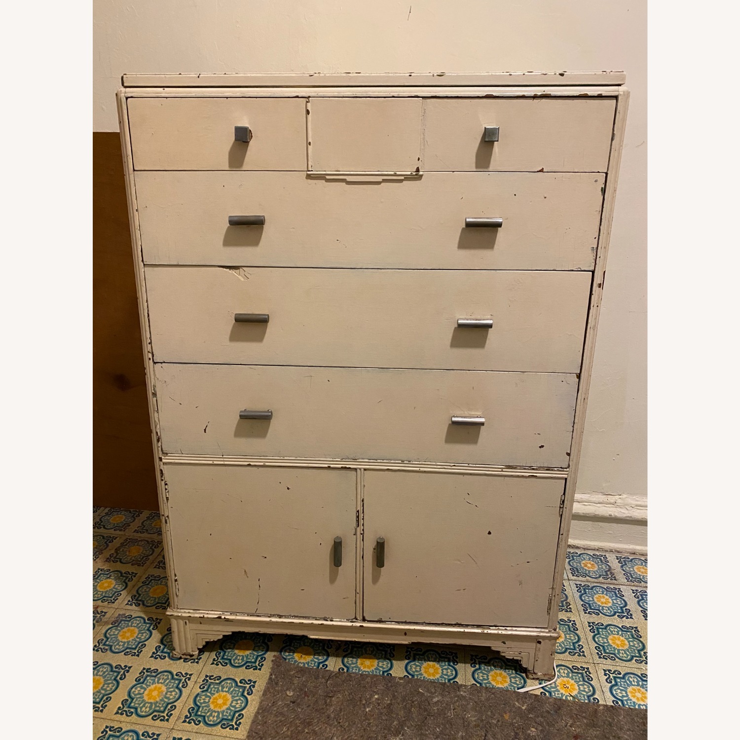 50” Tall Farmhouse 5 Level Wood Dresser - image-15