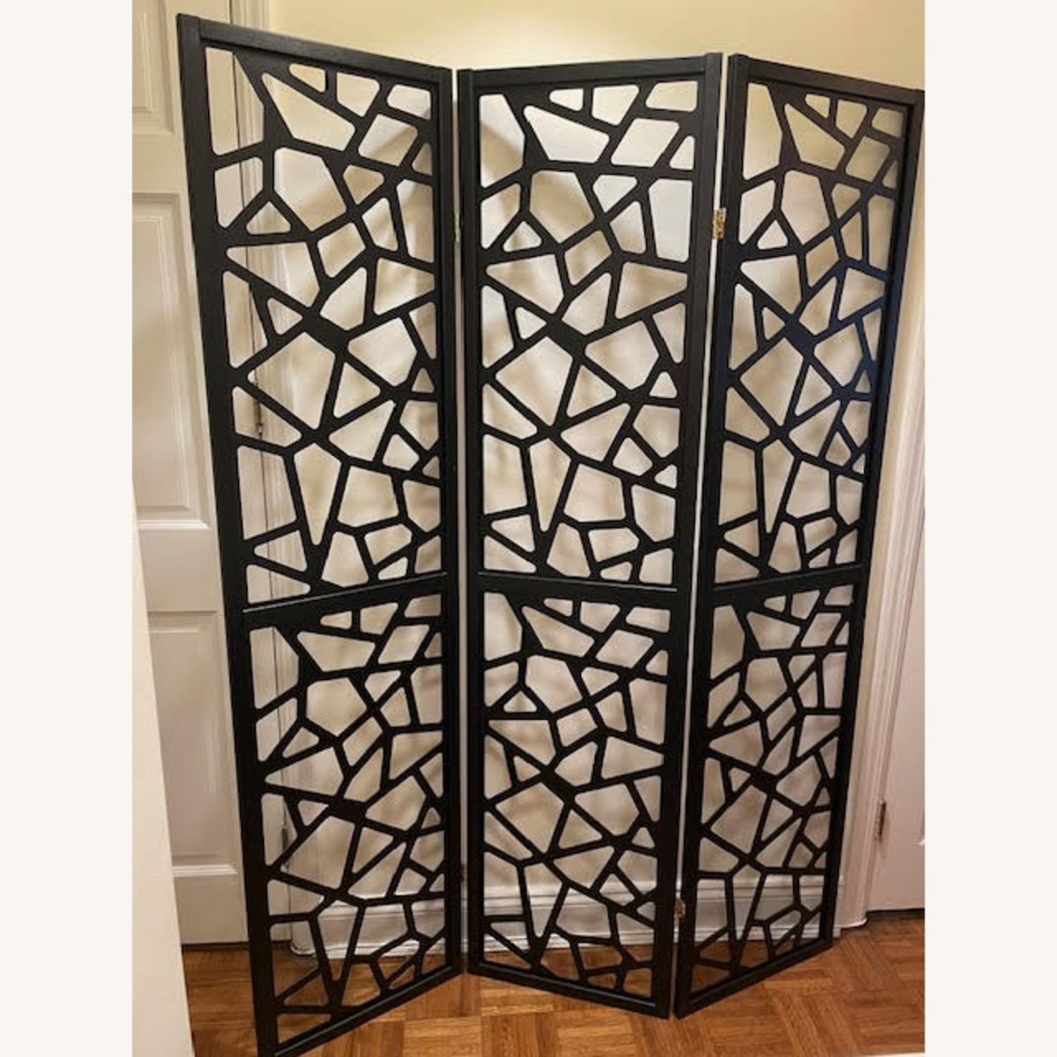3-Panel Folding Room Divider - image-1