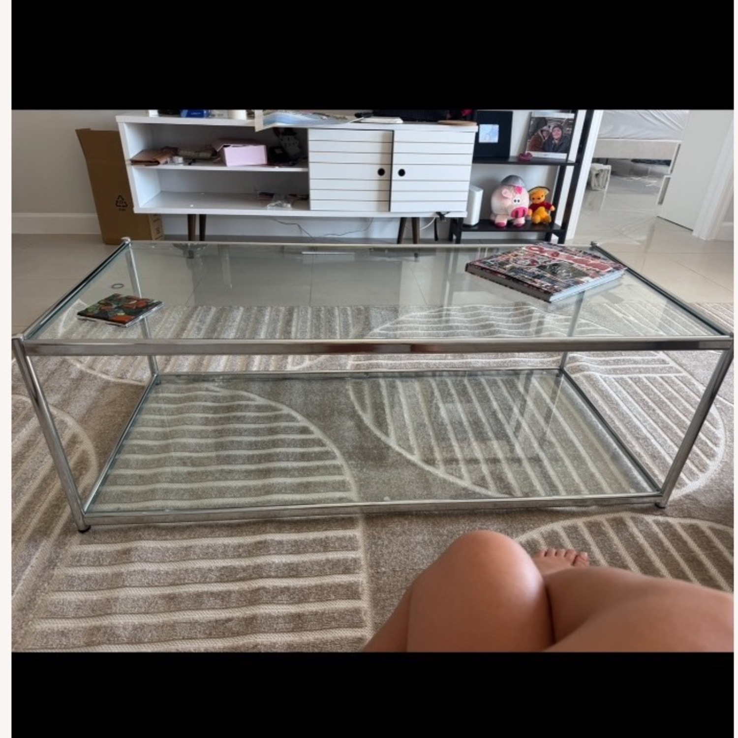 Ivy Bronx Havant Glass Top Coffee Table - image-2