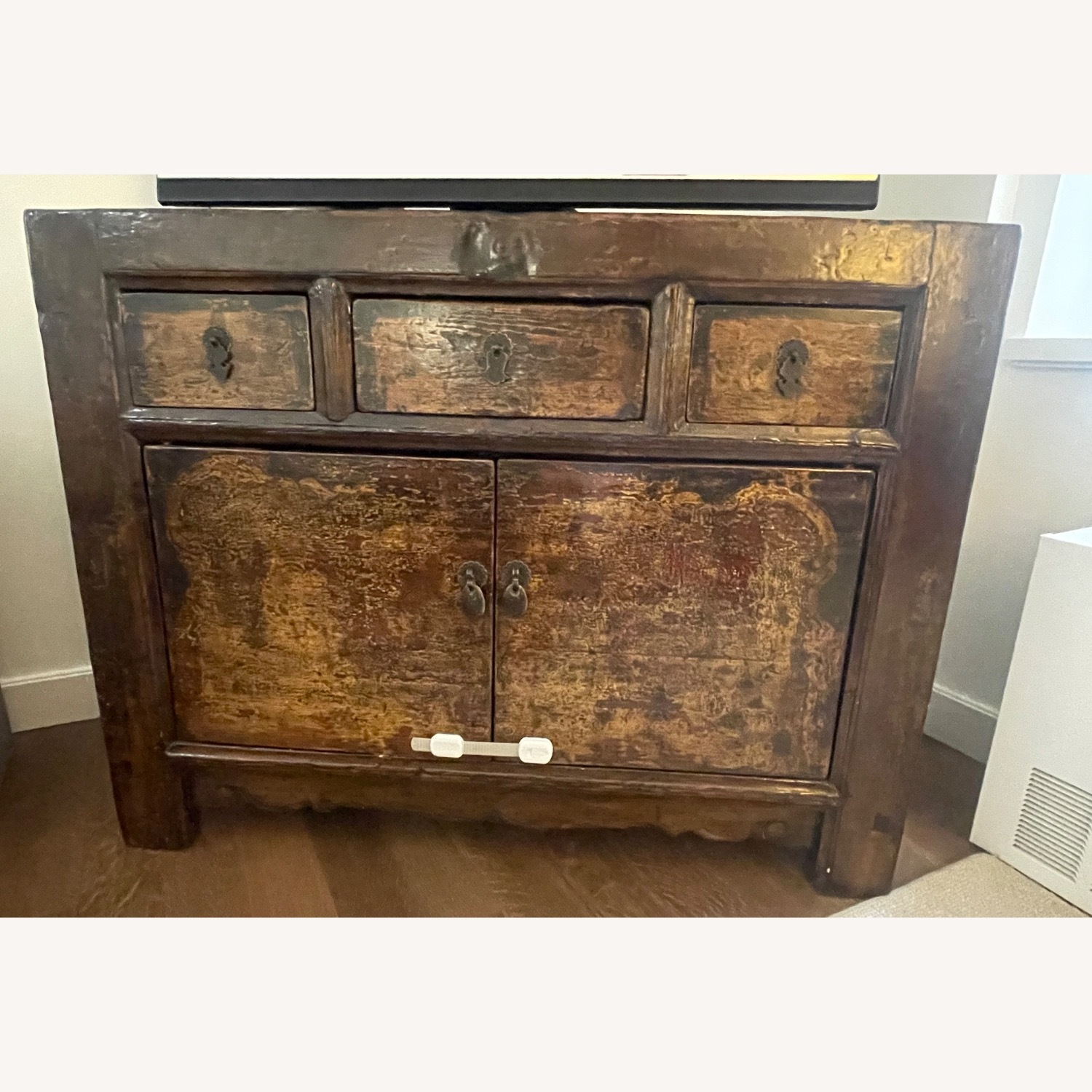 Antique Dark Brown Credenza - image-2