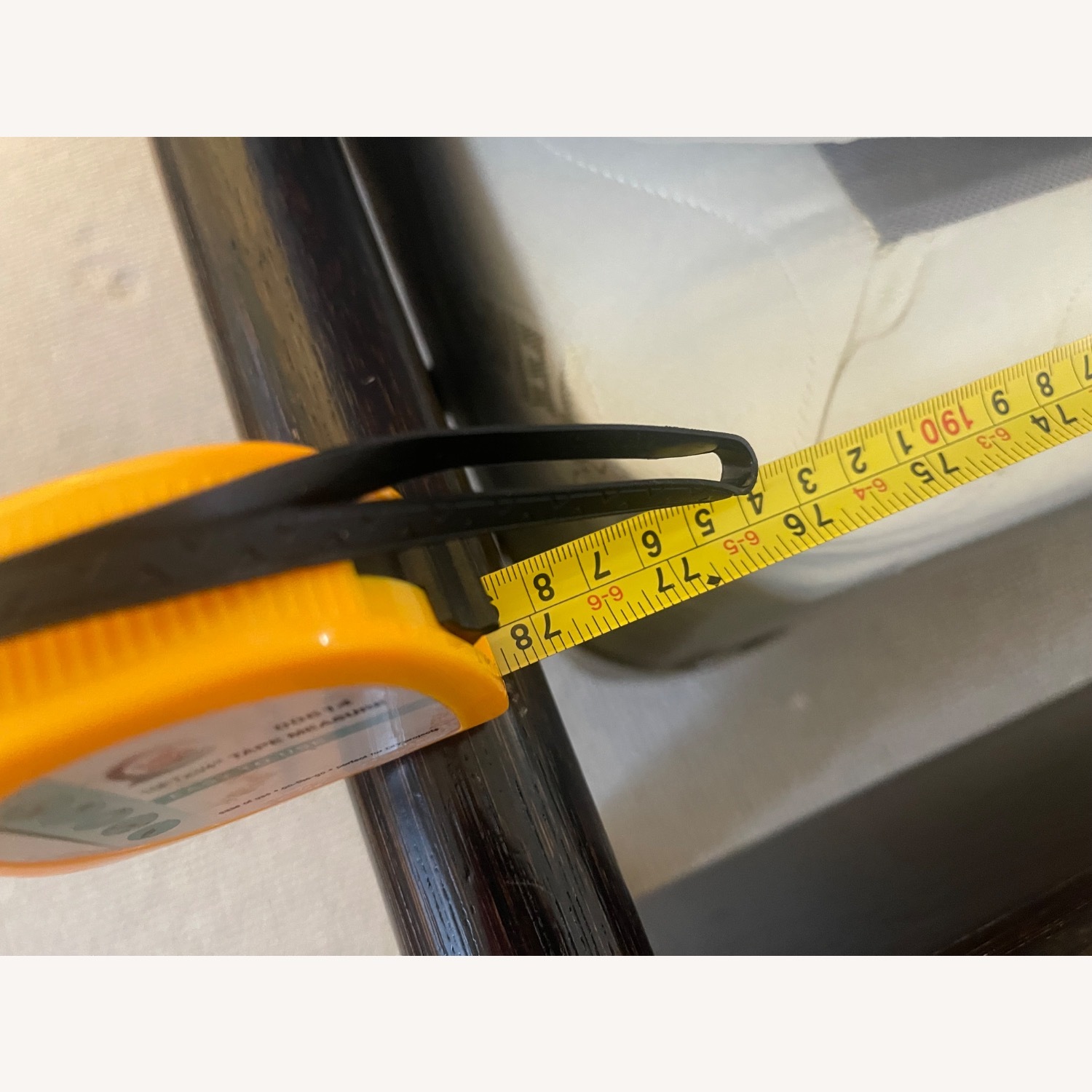 Dark Brown Wooden King Bed - image-8