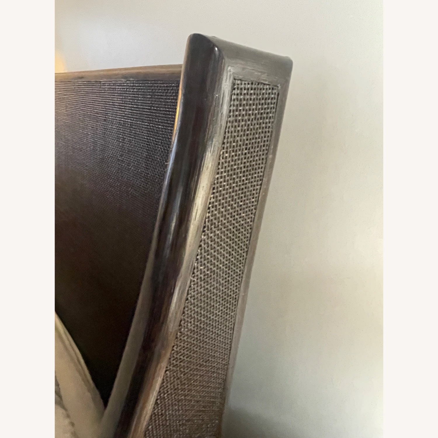 Dark Brown Wooden King Bed - image-3