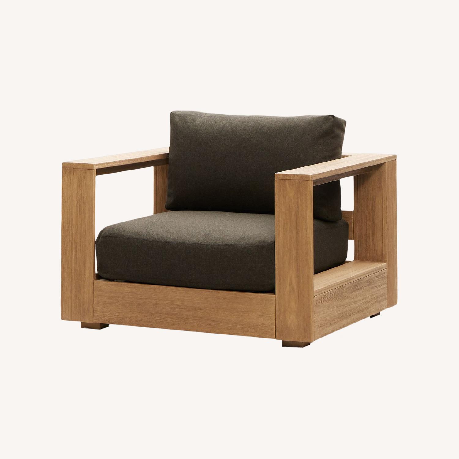 West Elm Telluride Outdoor Lounge Chair - image-0