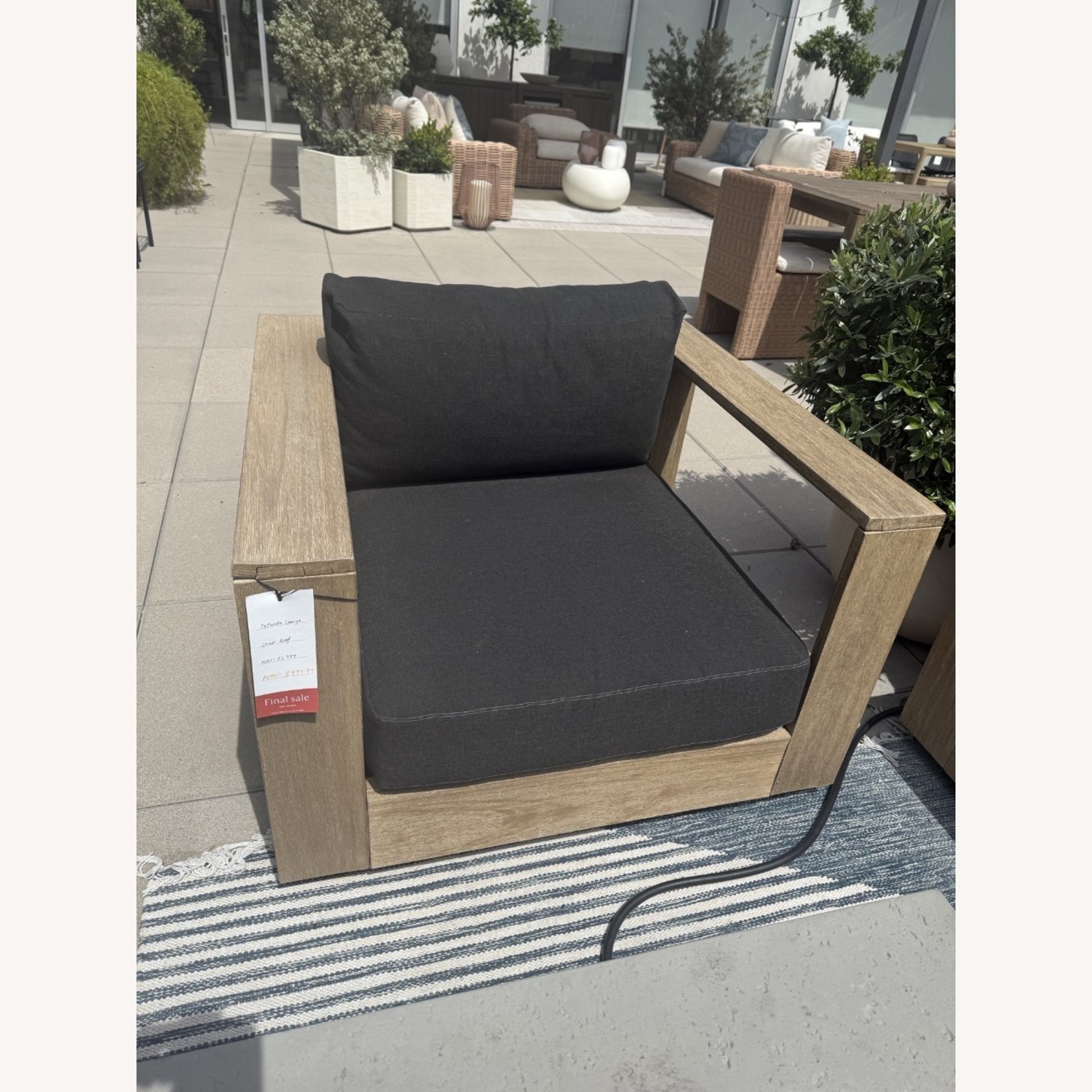 West Elm Telluride Outdoor Lounge Chair - image-6