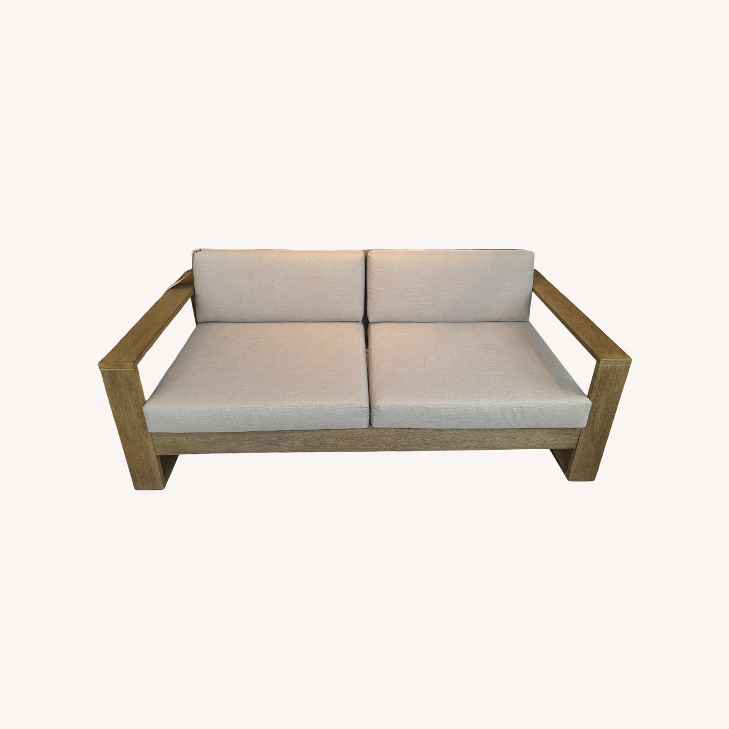 Portside Outdoor Sofa in Driftwood - image-0