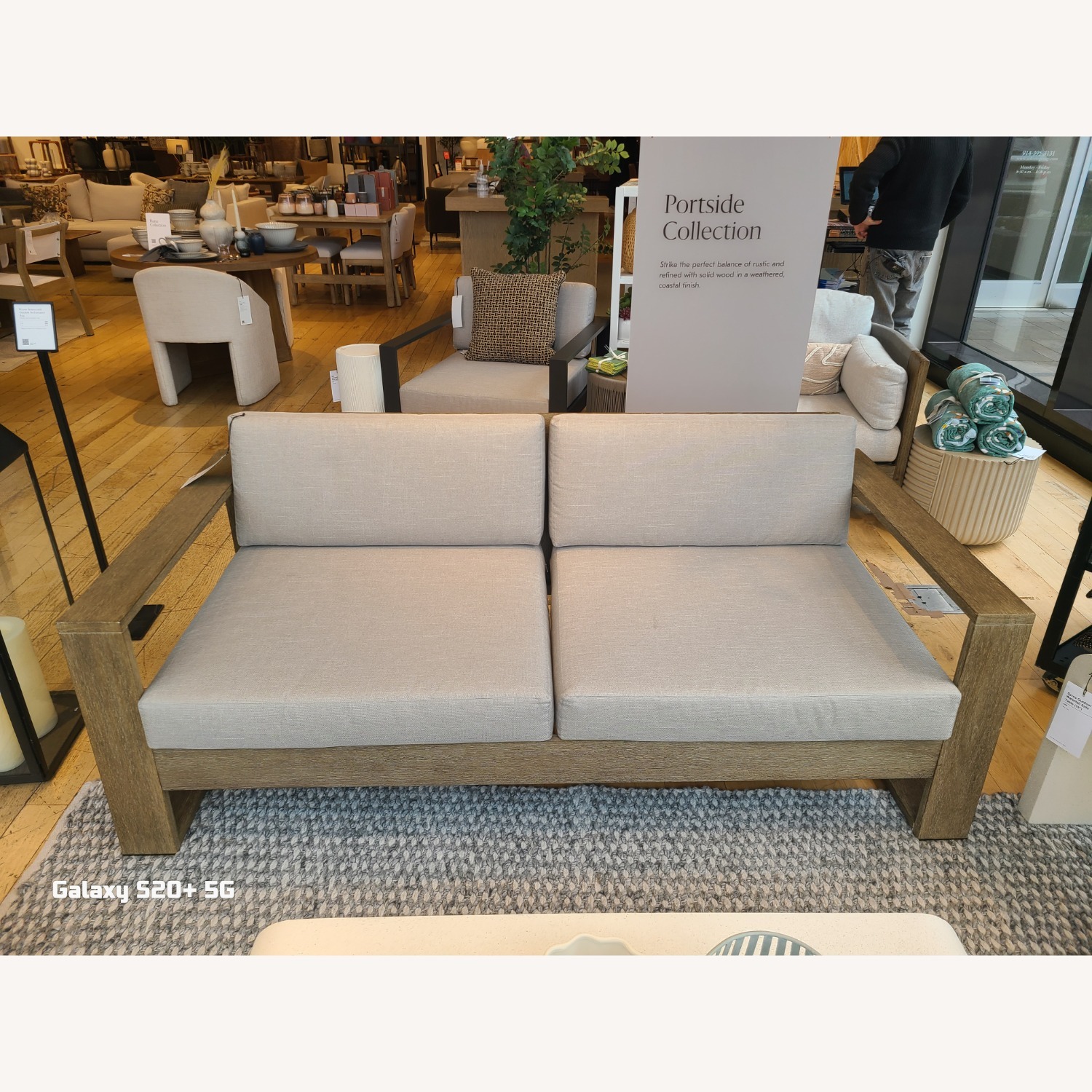 Portside Outdoor Sofa in Driftwood - image-1