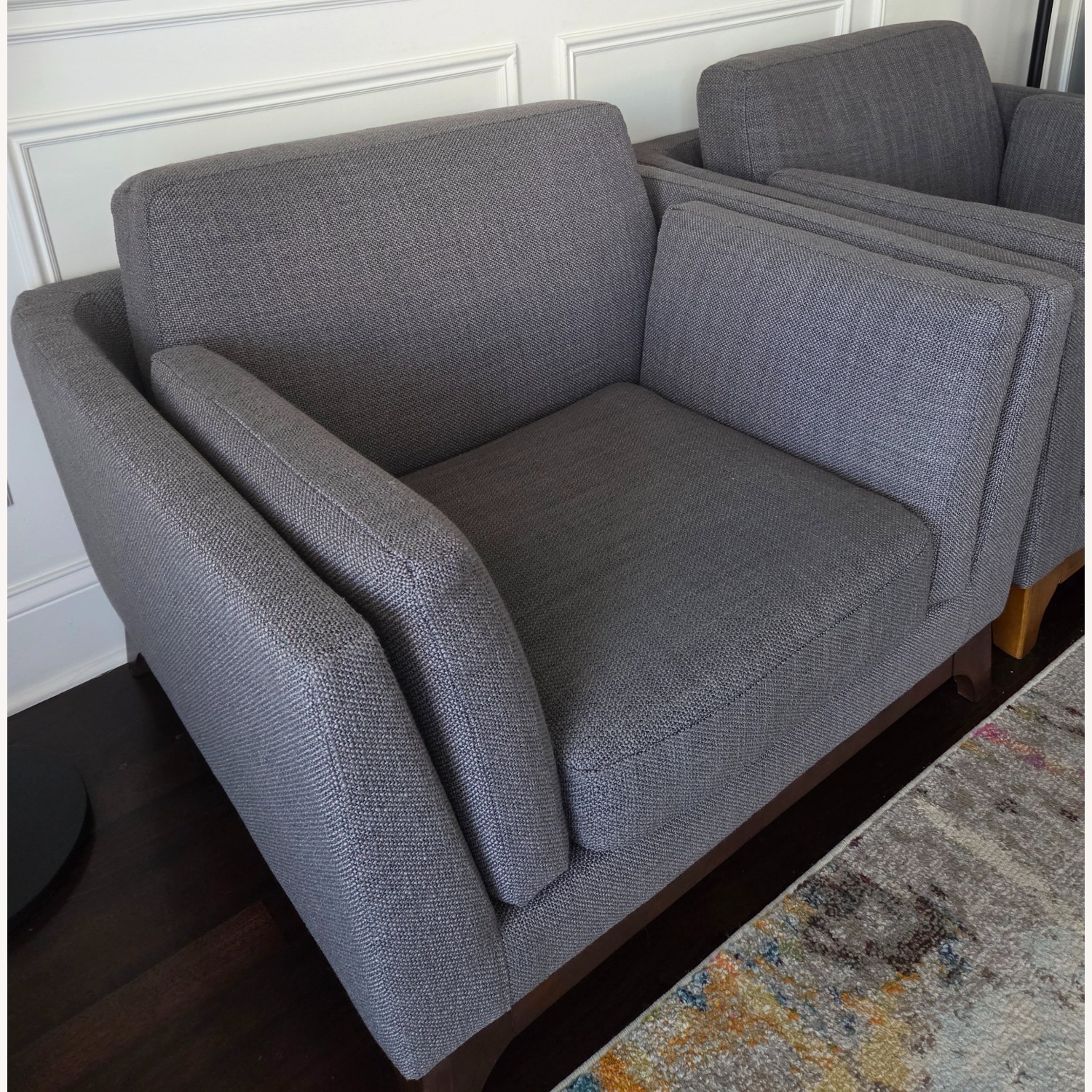 Article Ceni Pyrite Gray Armchair - Walnut - image-2