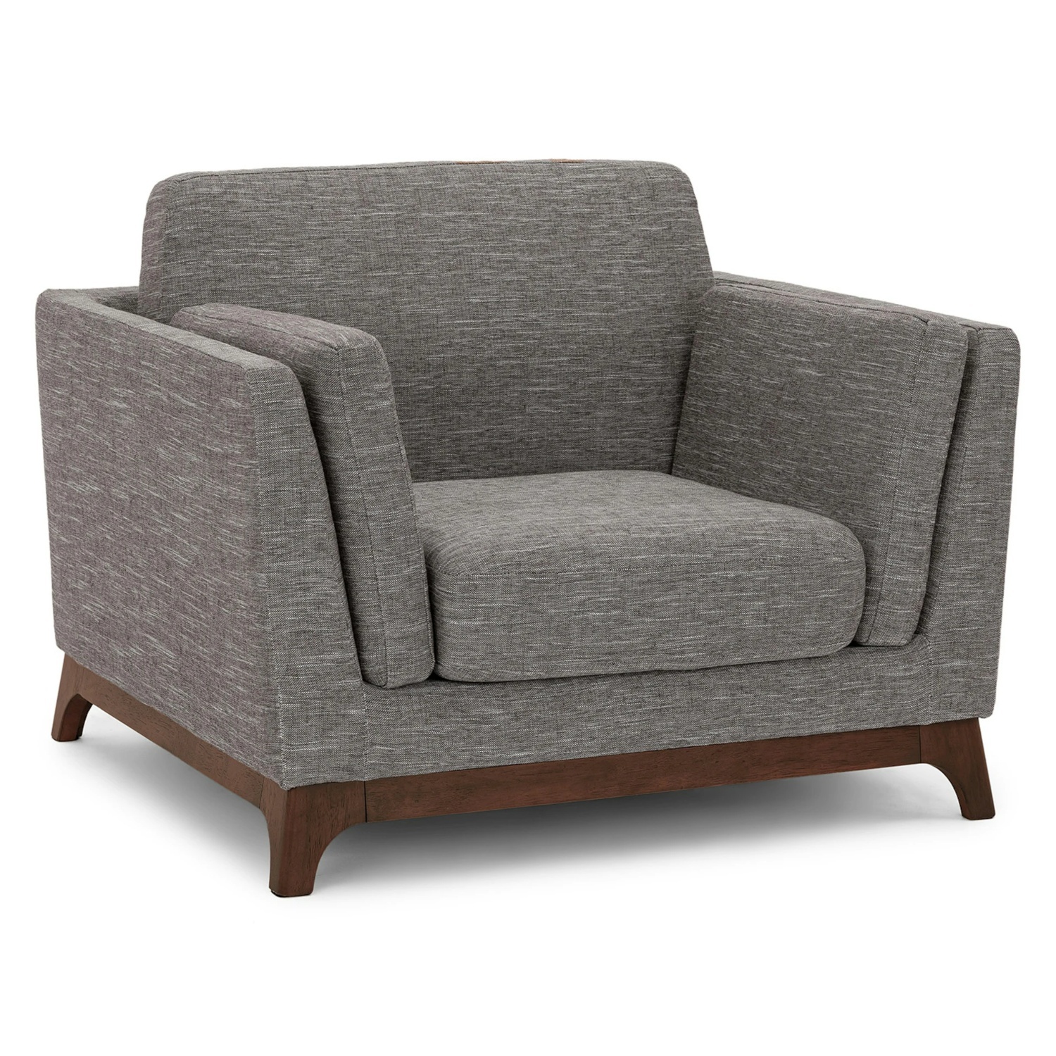 Article Ceni Pyrite Gray Armchair - Walnut - image-4