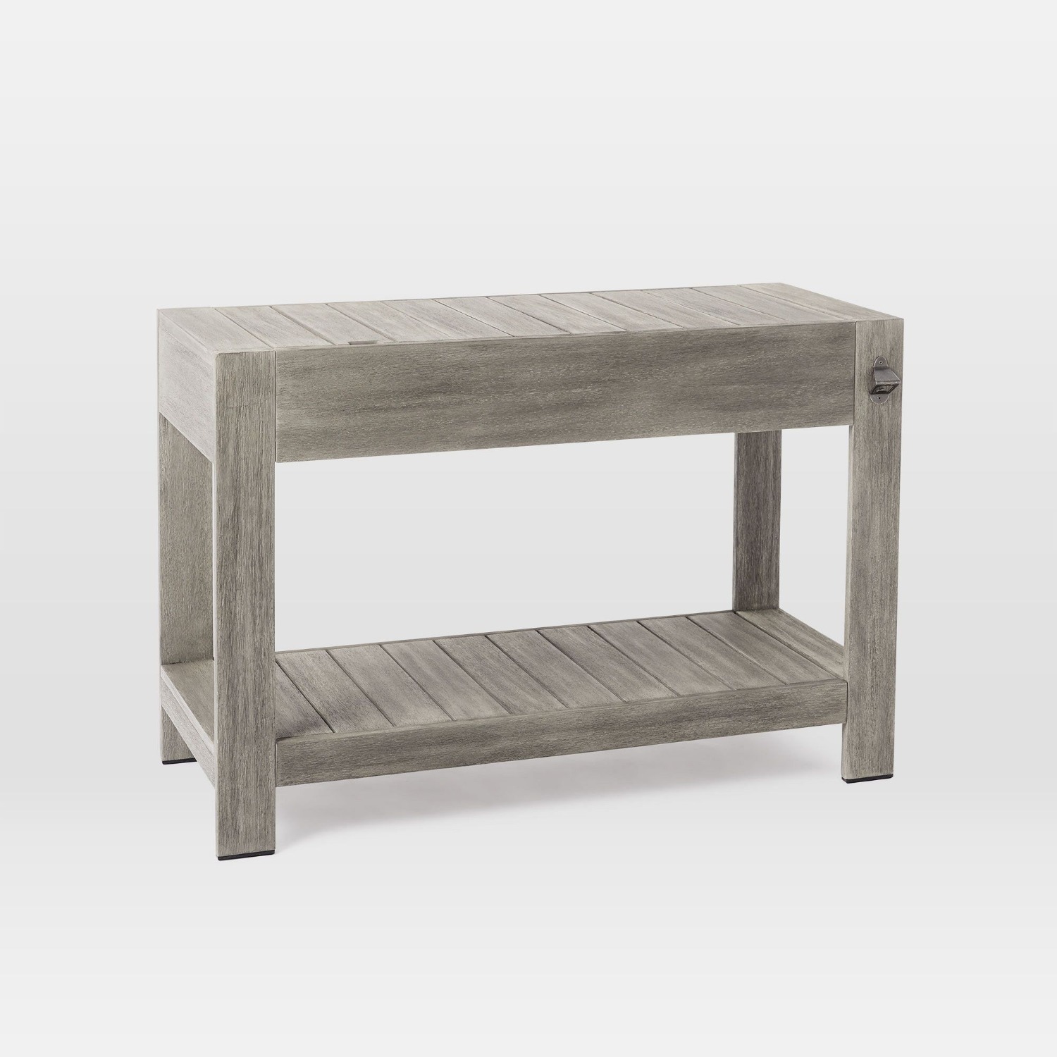 West Elm Portside Outdoor Bar Island W Ice Bucket - image-5