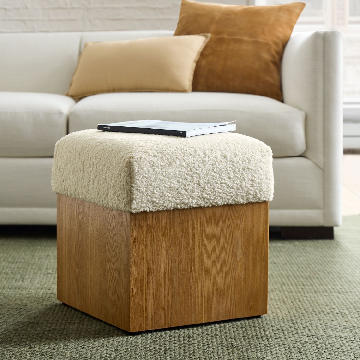 West Elm Suffolk Ottoman  - image-3