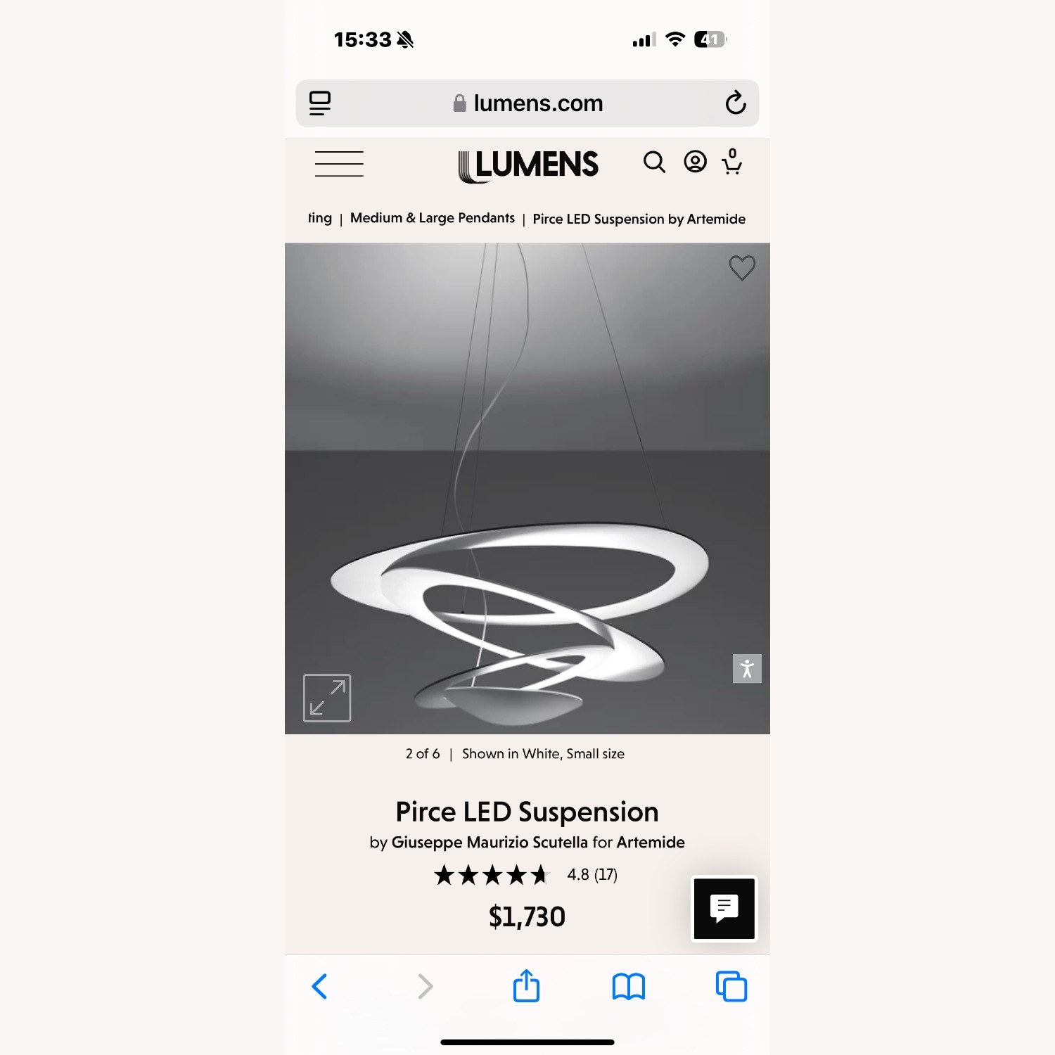 Artemide Pirce LED Pendant Lamp - image-4