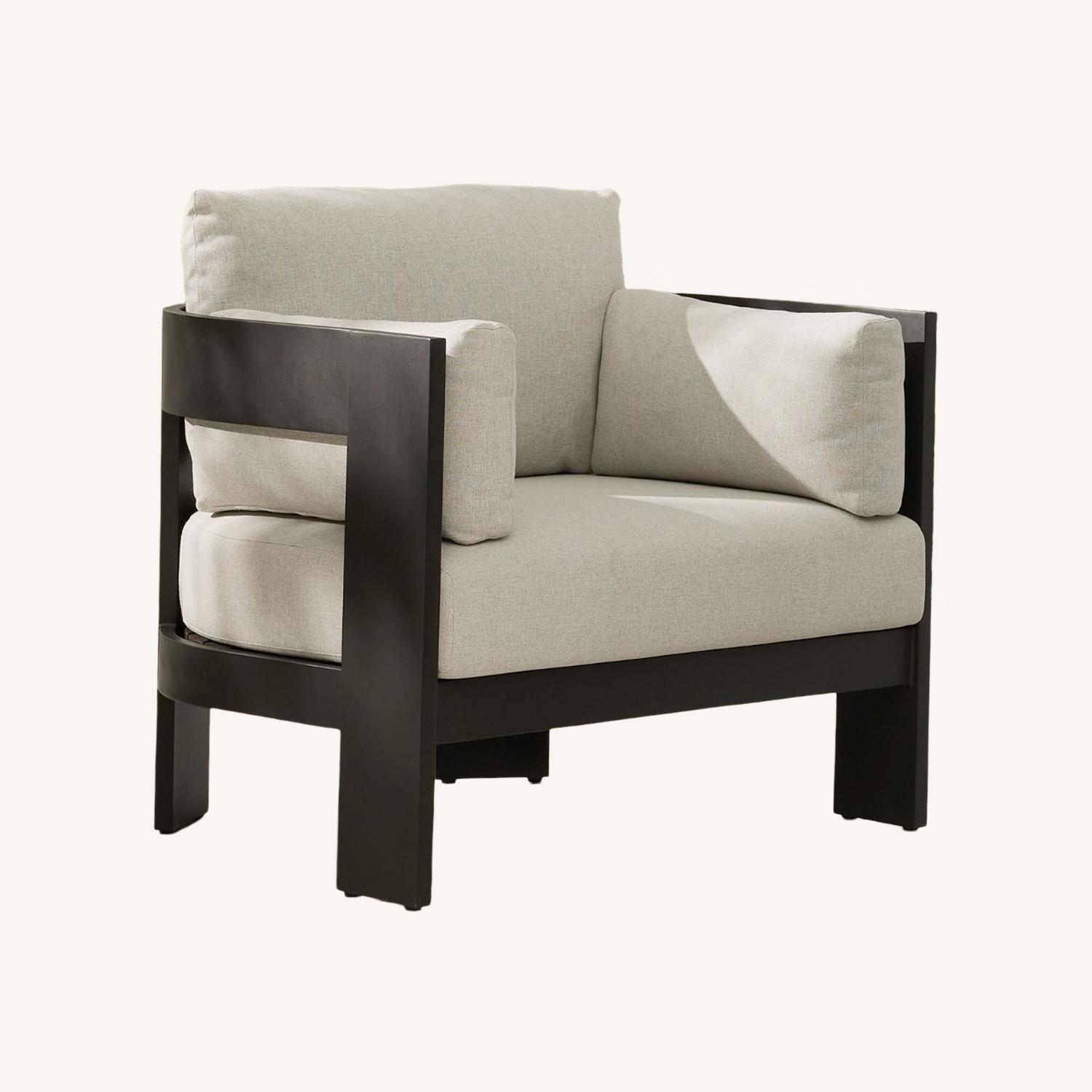 West Elm Caldera Aluminum Outdoor Lounge Chair - image-0