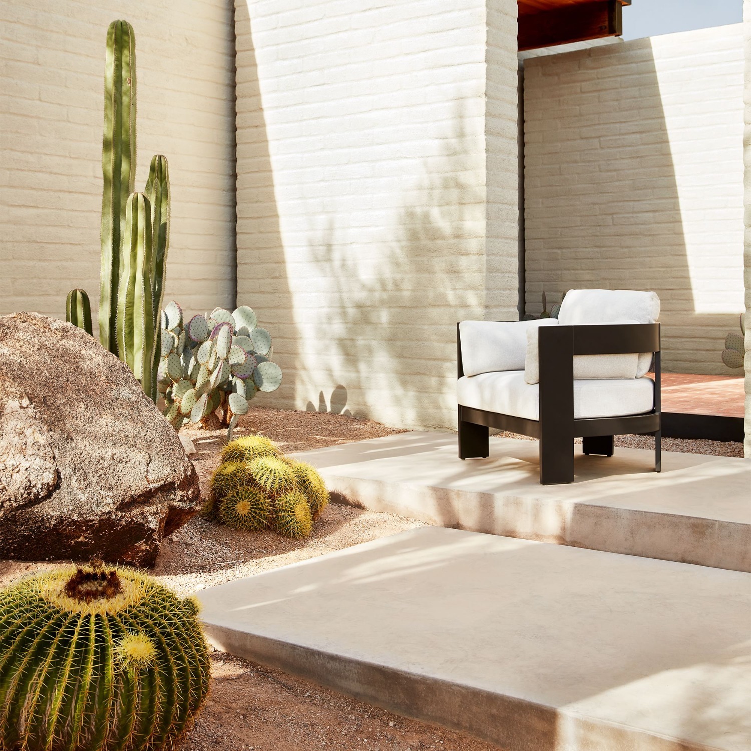 West Elm Caldera Aluminum Outdoor Lounge Chair - image-4