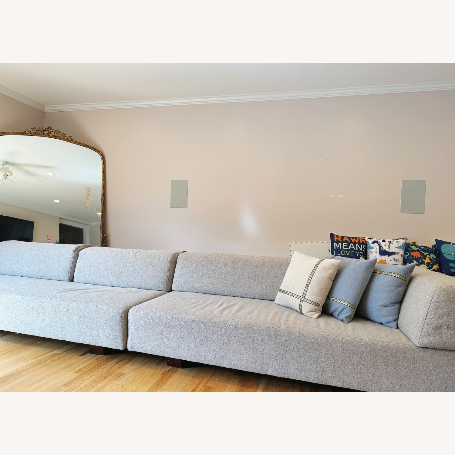 3-Piece Sectional Chaise with Removable Backrests - image-3