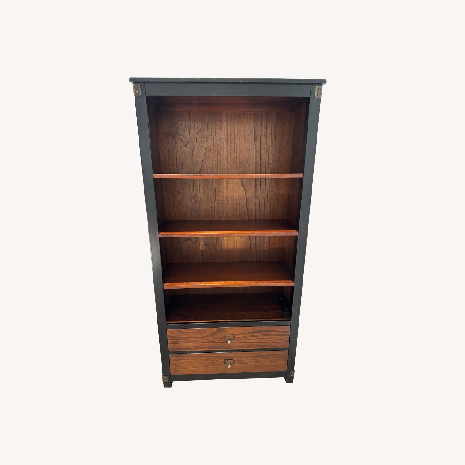 Arhaus Telegraph Two-Tone Bookcase - image-0