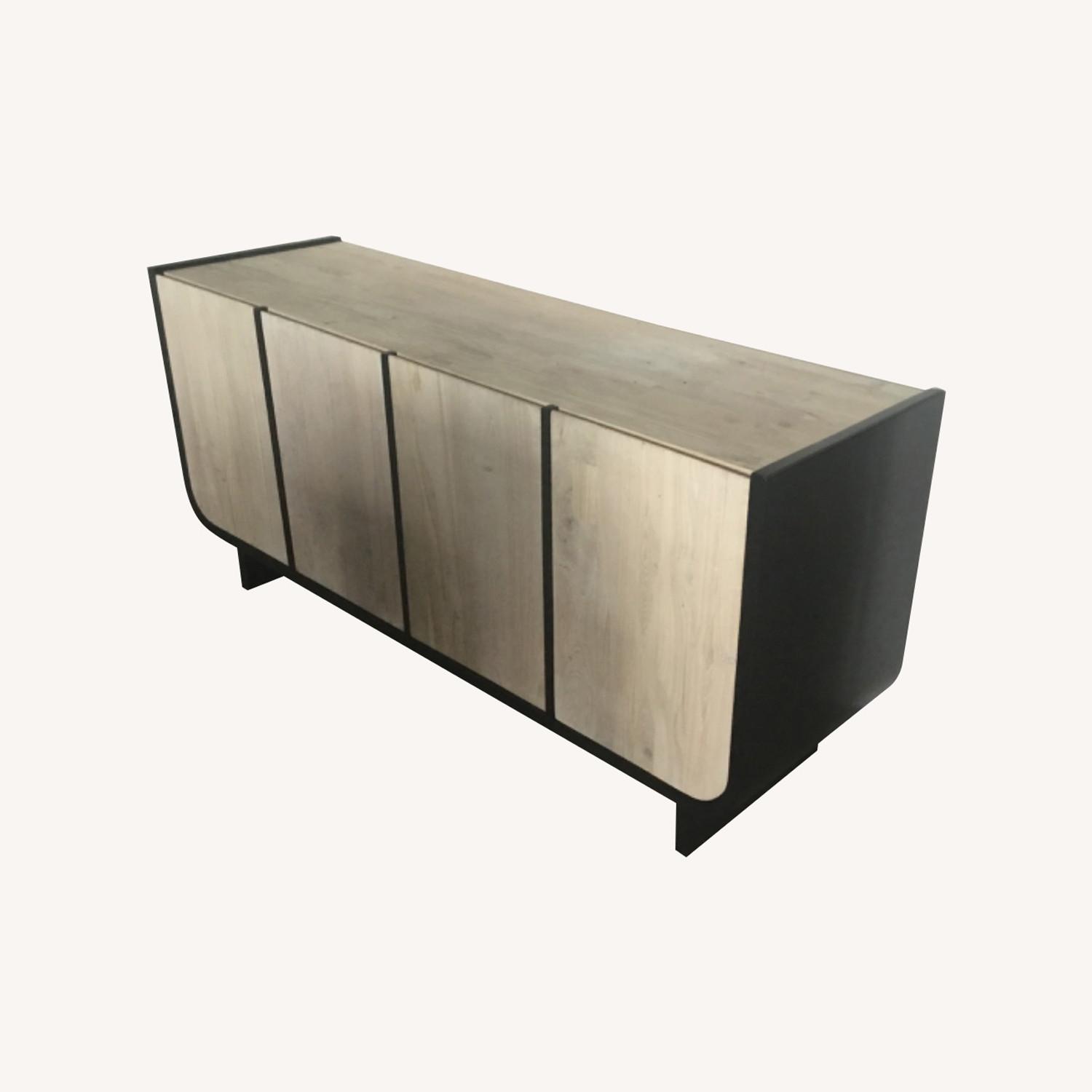 Sion 61" White-Washed Teak Wood Credenza - image-8