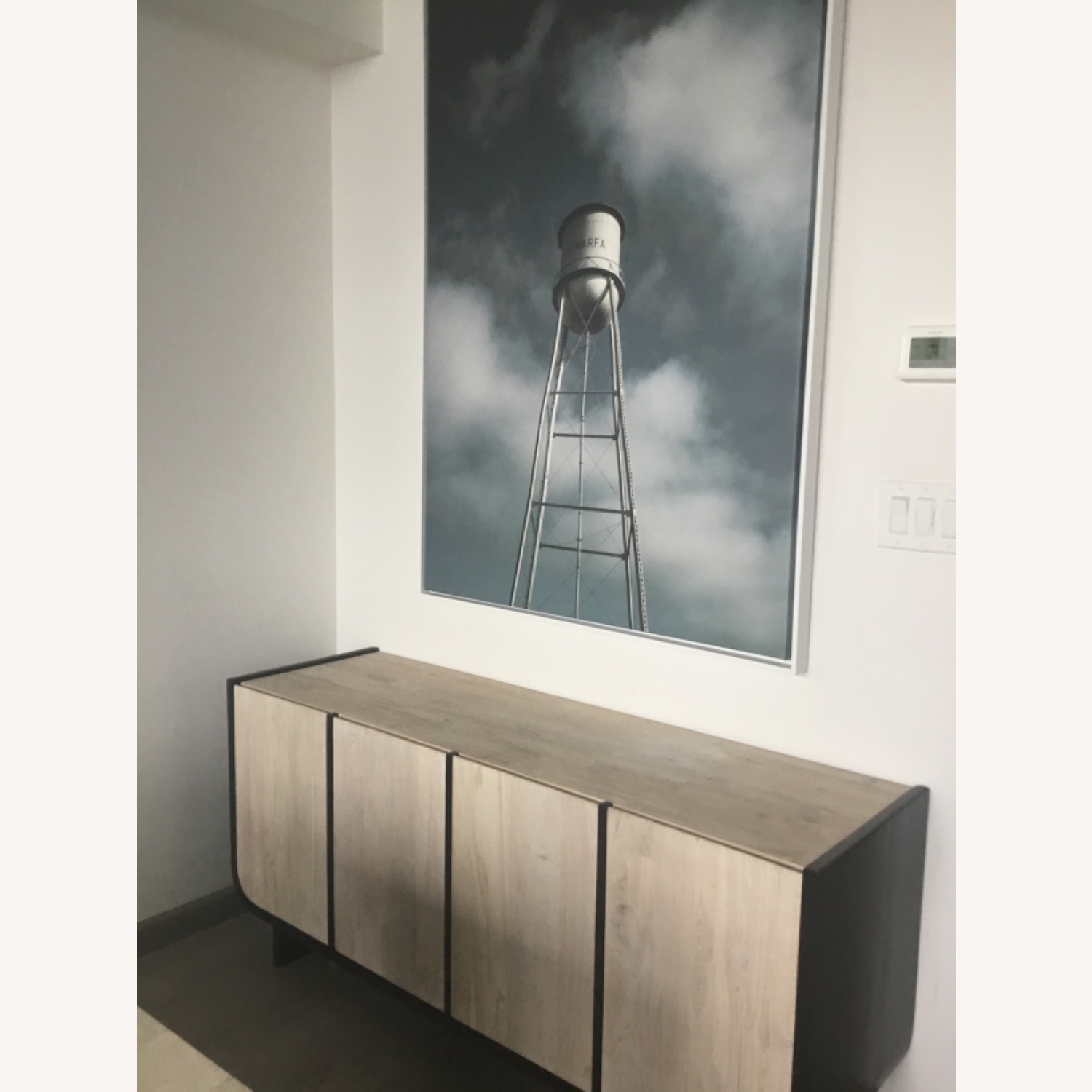 Sion 61" White-Washed Teak Wood Credenza - image-3