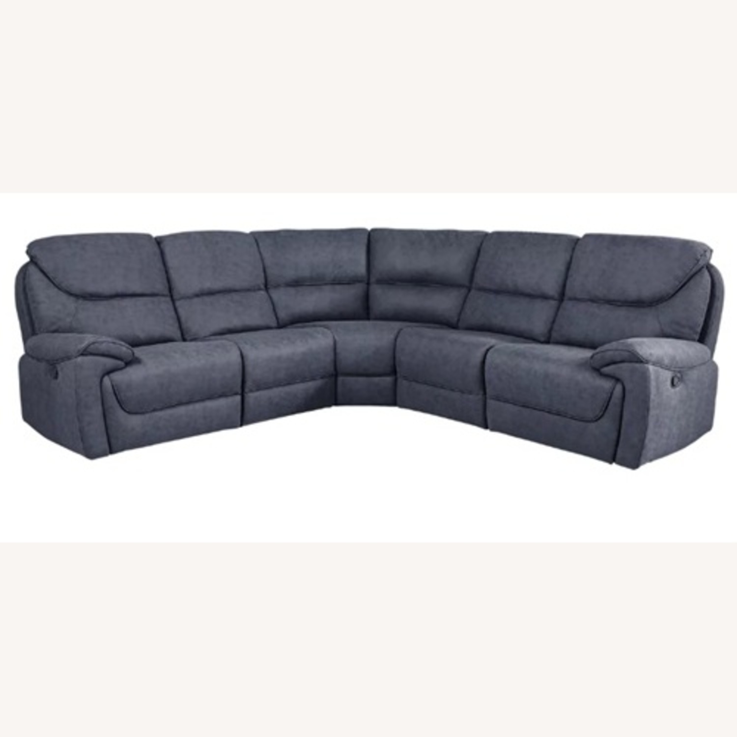 Rooms To Go South Brook Couch Sectional Blue - image-10