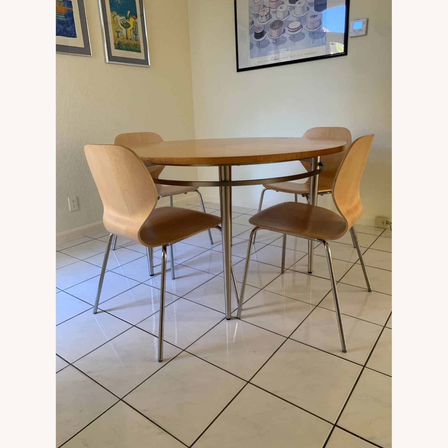 IKEA Kitchen Table 4 Chairs - image-3