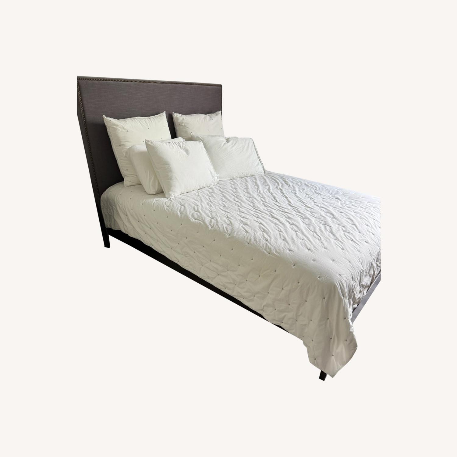 West Elm Queen Headboard & Bedframe - image-0